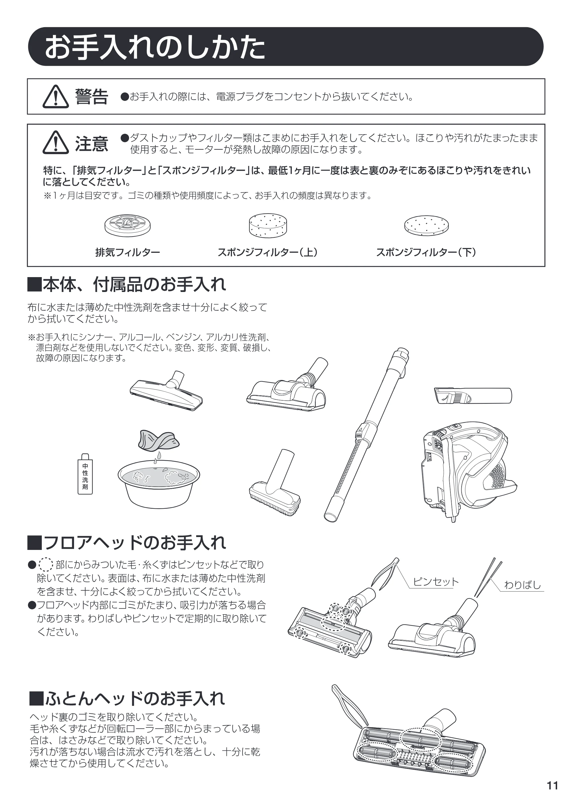アイリスオーヤマ IC-S55KF 取扱説明書 — 原本ページ — 11ページ