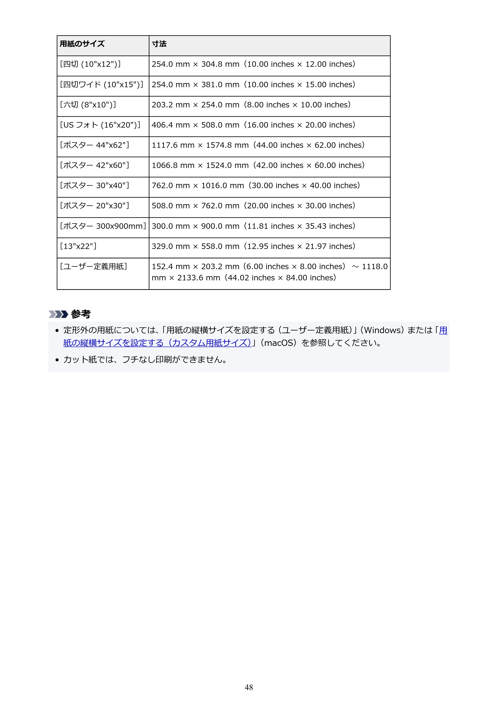キヤノン PRO-4100S imagePROGRAF PRO-4100S（PDF）電子マニュアル（Mac版）2023年1月26日更新（PDF：16.2MB） — 原本ページ — 48ページ