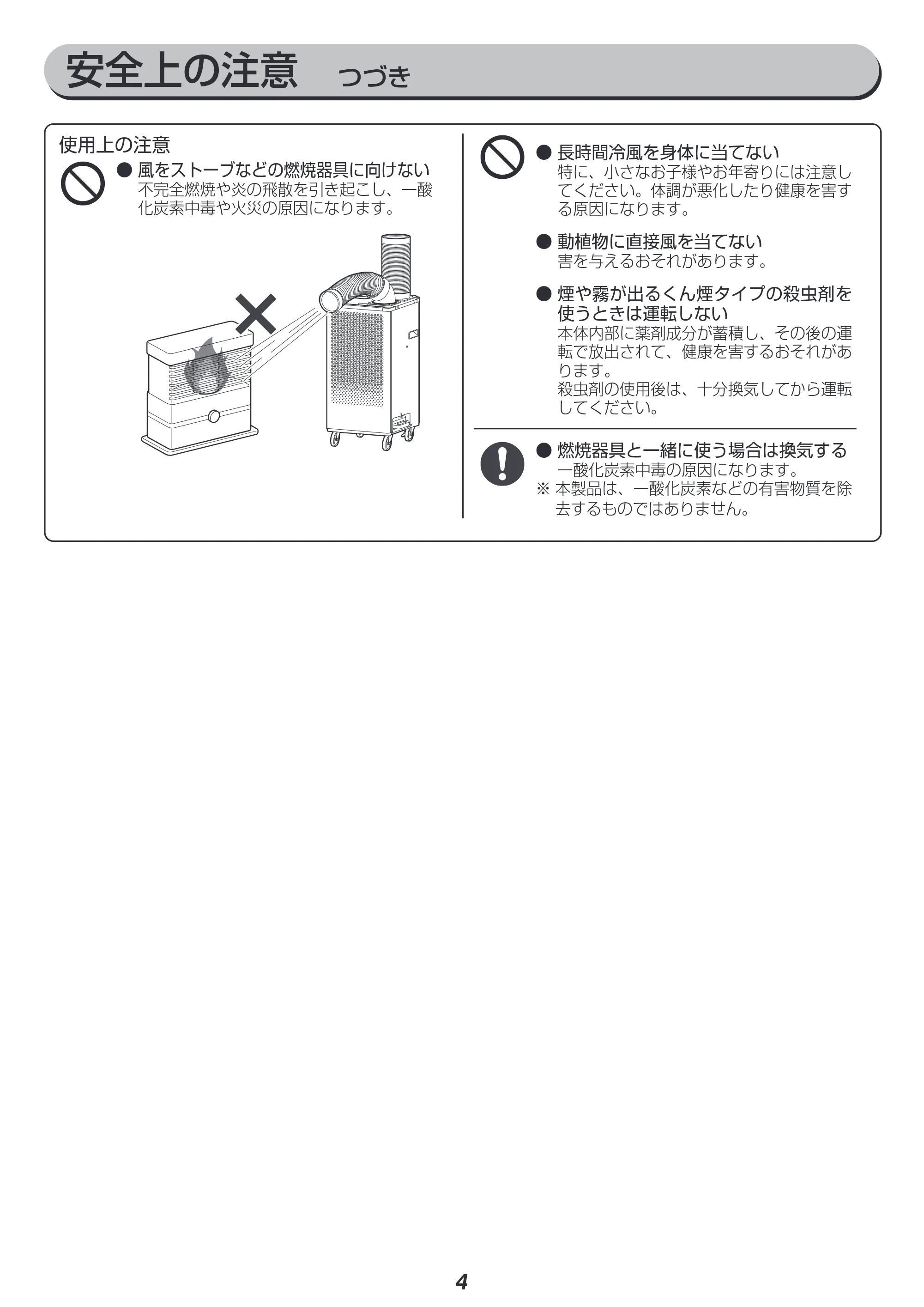 アイリスオーヤマ ISAC-1201 取扱説明書 — 原本ページ — 4ページ