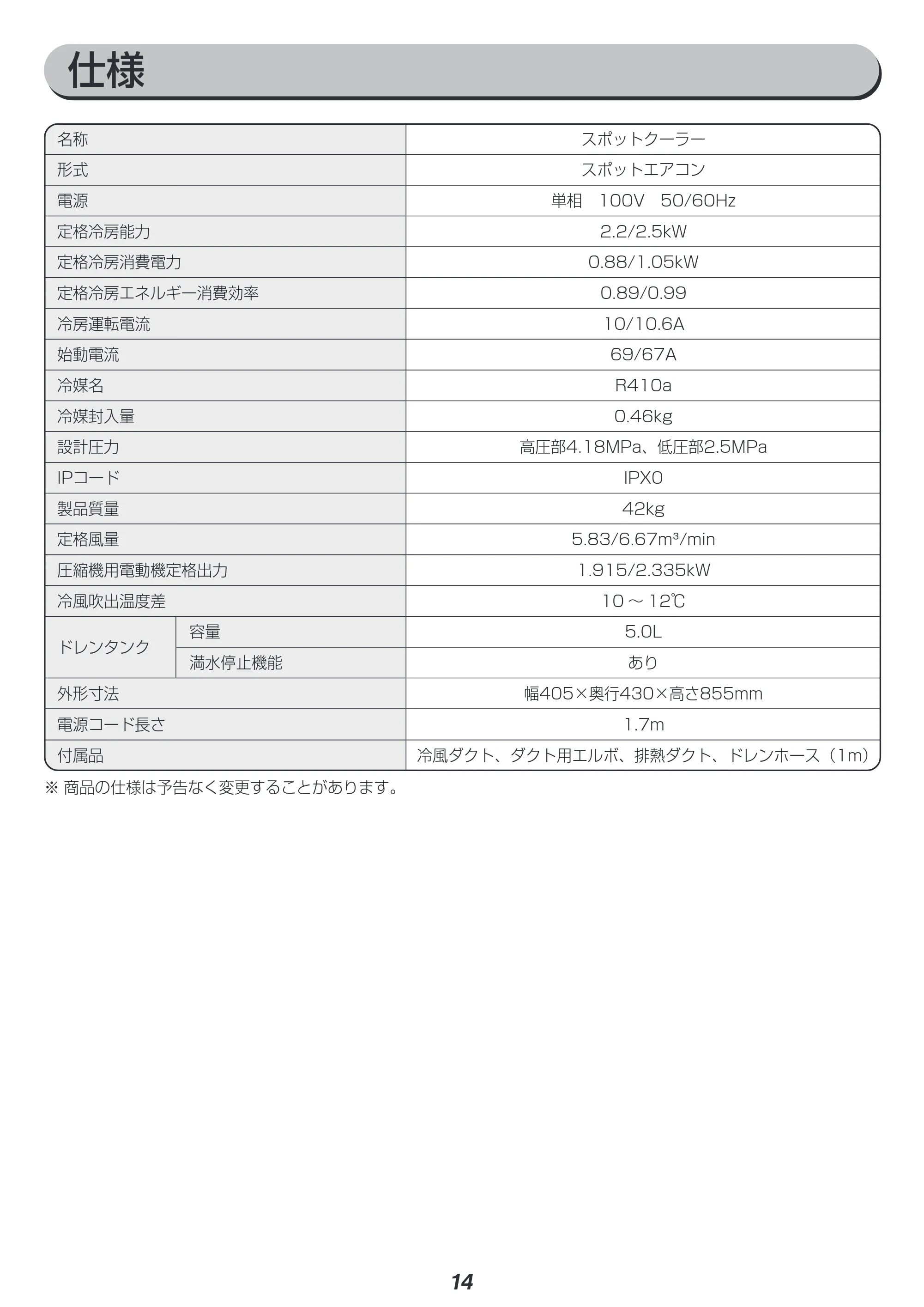 アイリスオーヤマ ISAC-1201 取扱説明書 — 原本ページ — 14ページ