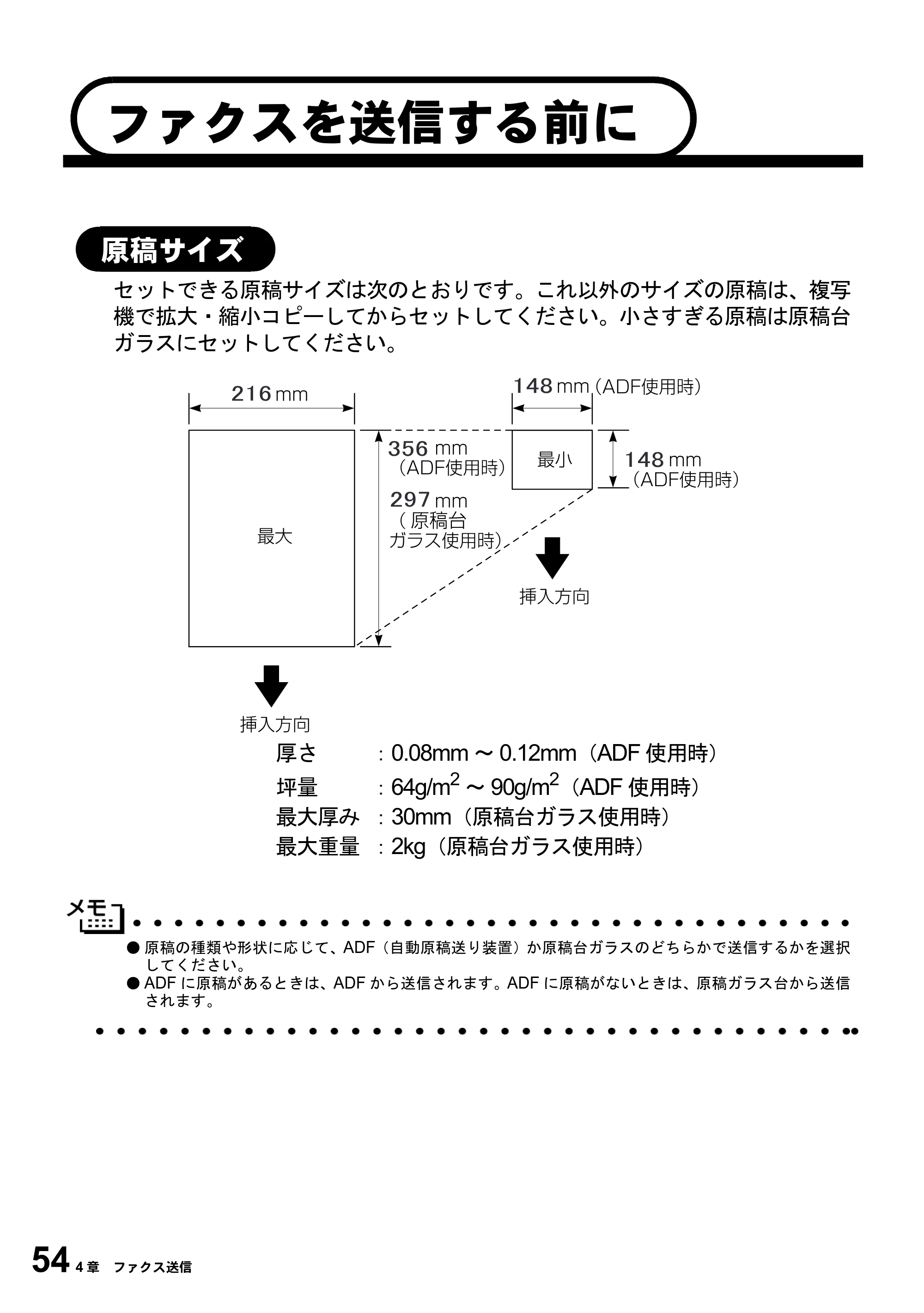 ブラザー MFC-6800J 取扱説明書（本体） — ファクスを送信する前に — 原本ページ — 68ページ