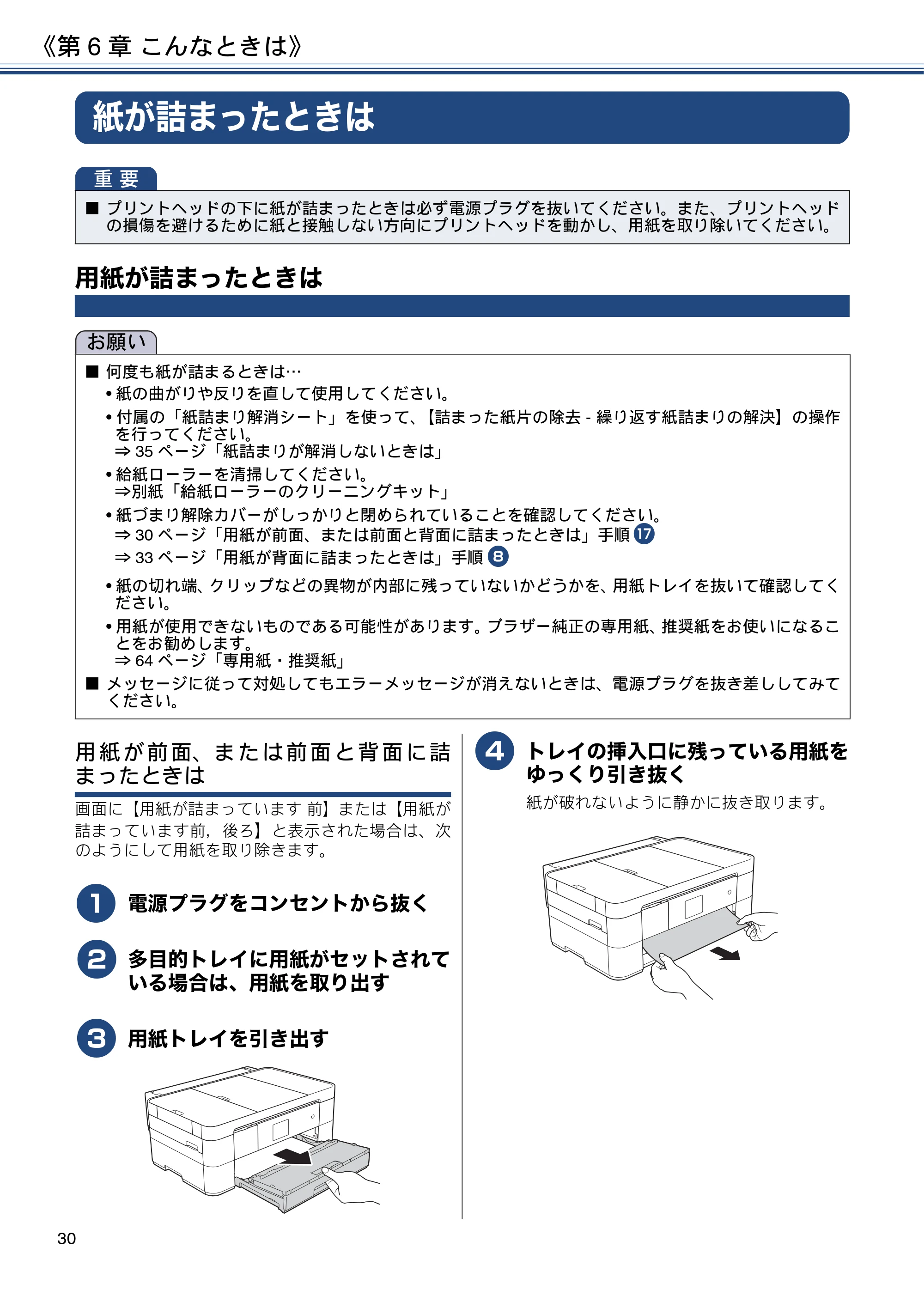 ブラザー DCP-J4220N ユーザーズガイド ～基本編～ — 第6章 こんなときは — 原本ページ — 30ページ