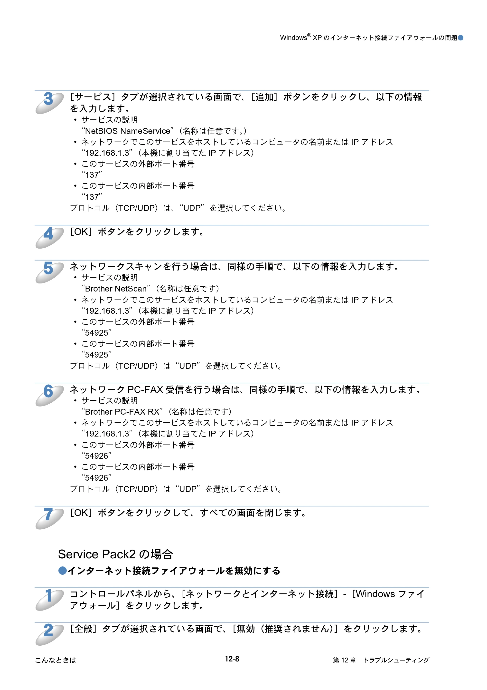 ブラザー MFC-425CN / MFC-820CN / MFC-830CLN ネットワーク取扱説明書 — 原本ページ — 106ページ
