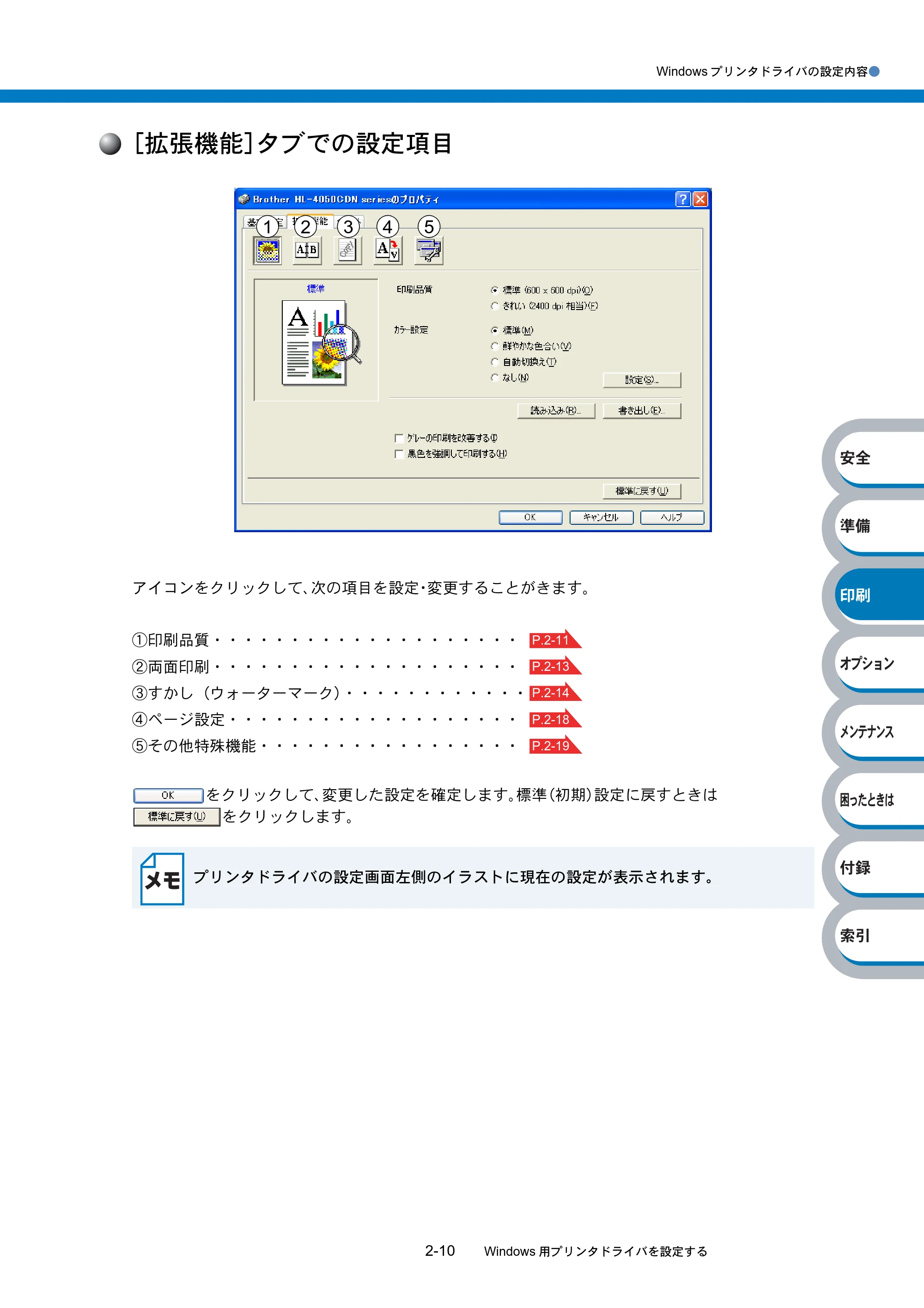 ブラザー HL-4040CN / HL-4050CDN 取扱説明書(本体) — 原本ページ — 66ページ