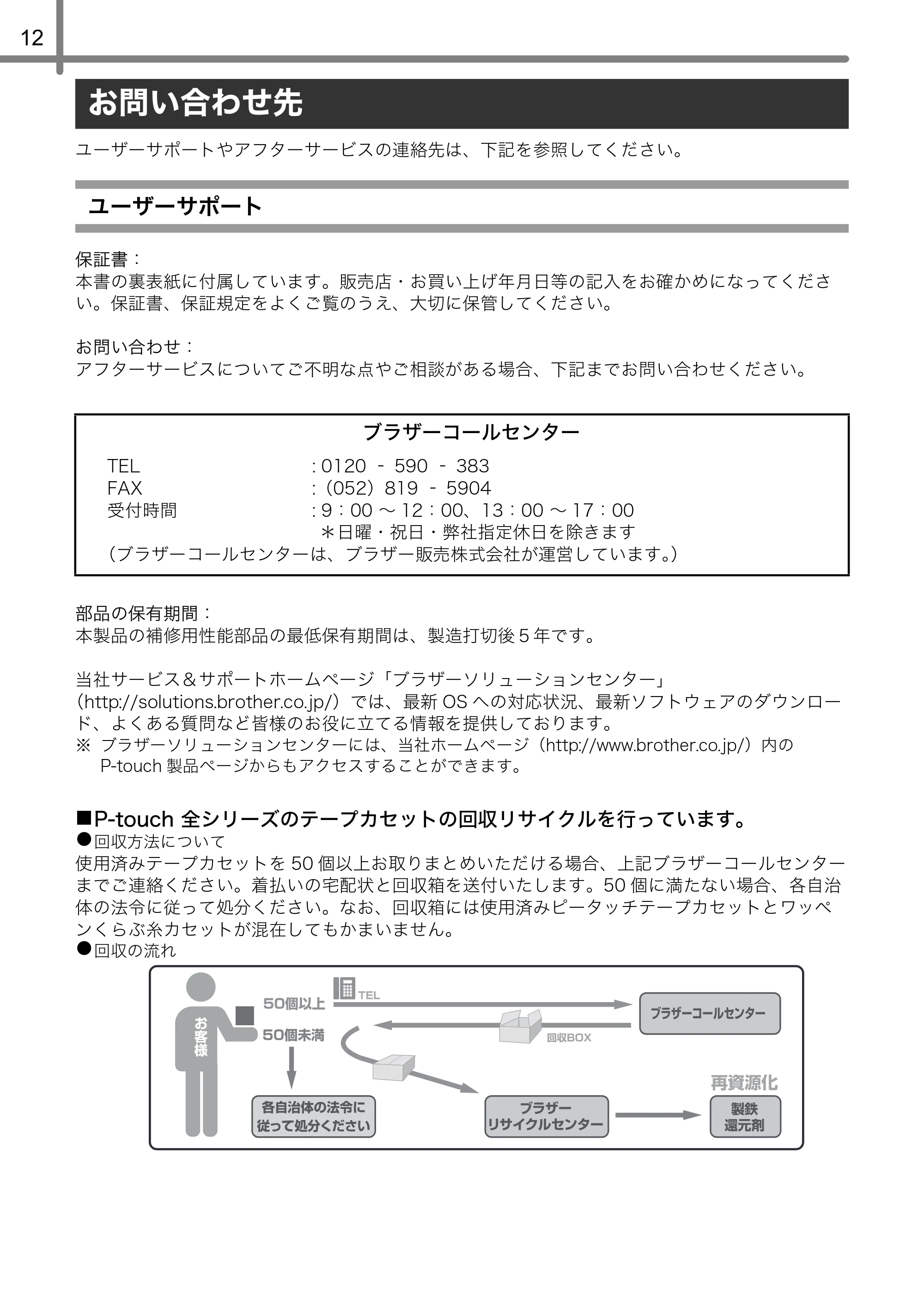 ブラザー QL-700 ユーザーズガイド — 原本ページ — 14ページ
