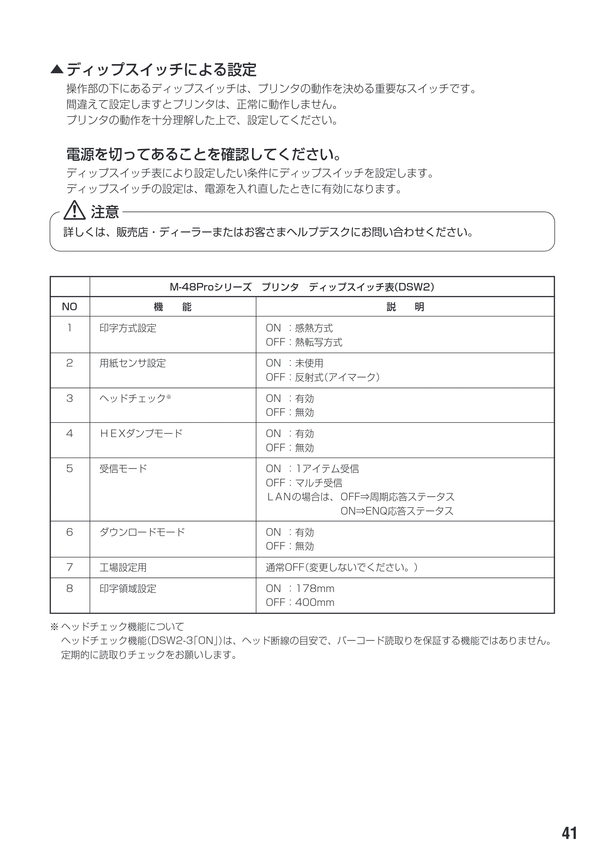サトー M-48Pro8 / 12 / 24 取扱説明書(第7版) — 原本ページ — 45ページ