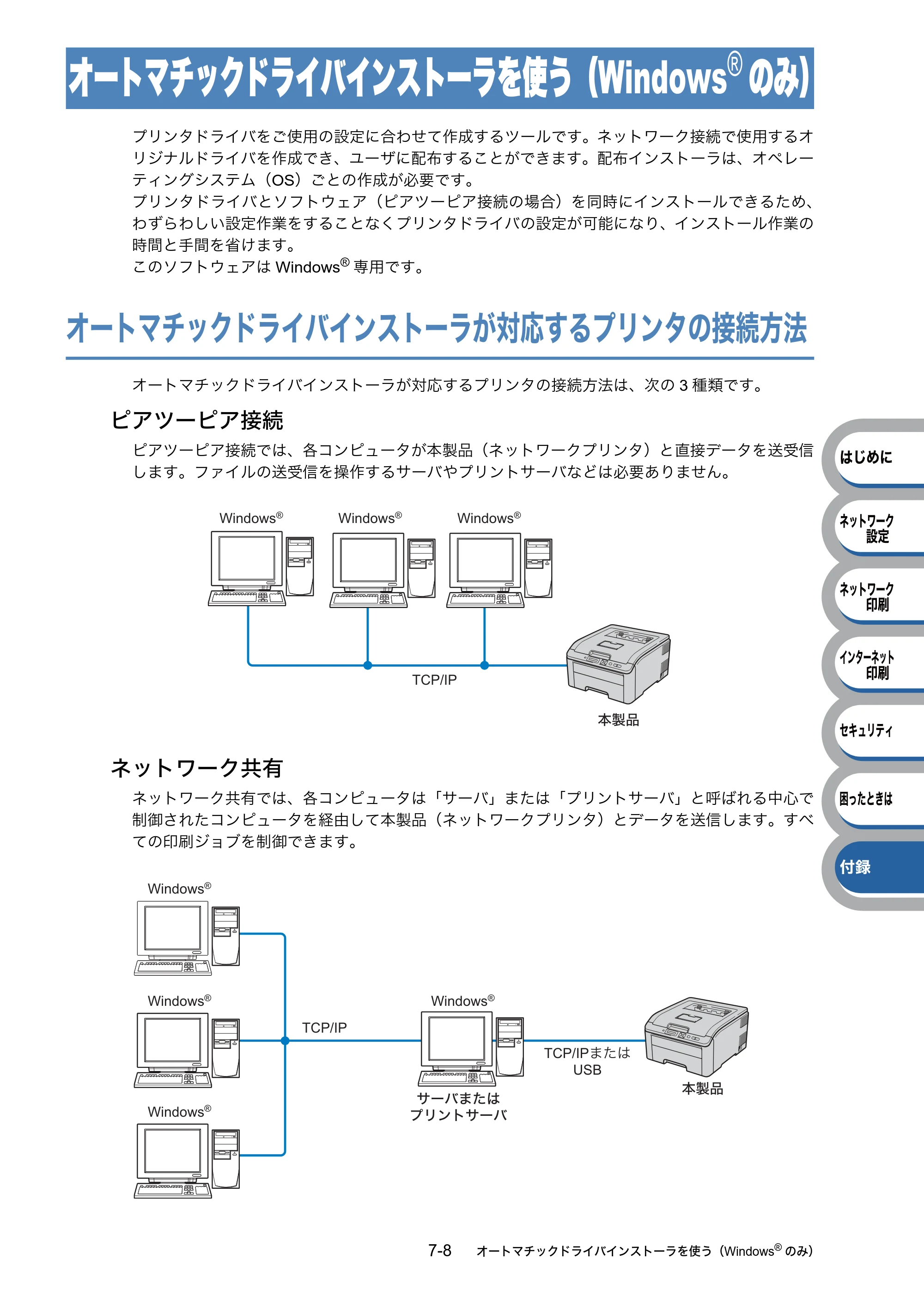 ブラザー HL-3040CN ユーザーズガイド ～ネットワーク設定編～ — オートマチックドライバインストーラを使う（Windows®のみ） — 原本ページ — 116ページ