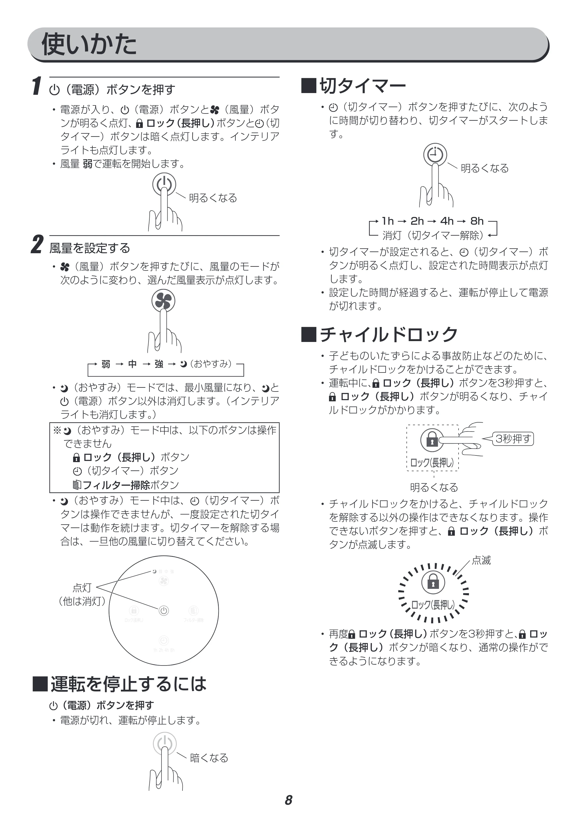 アイリスオーヤマ IAP-A35 取扱説明書 — 原本ページ — 8ページ