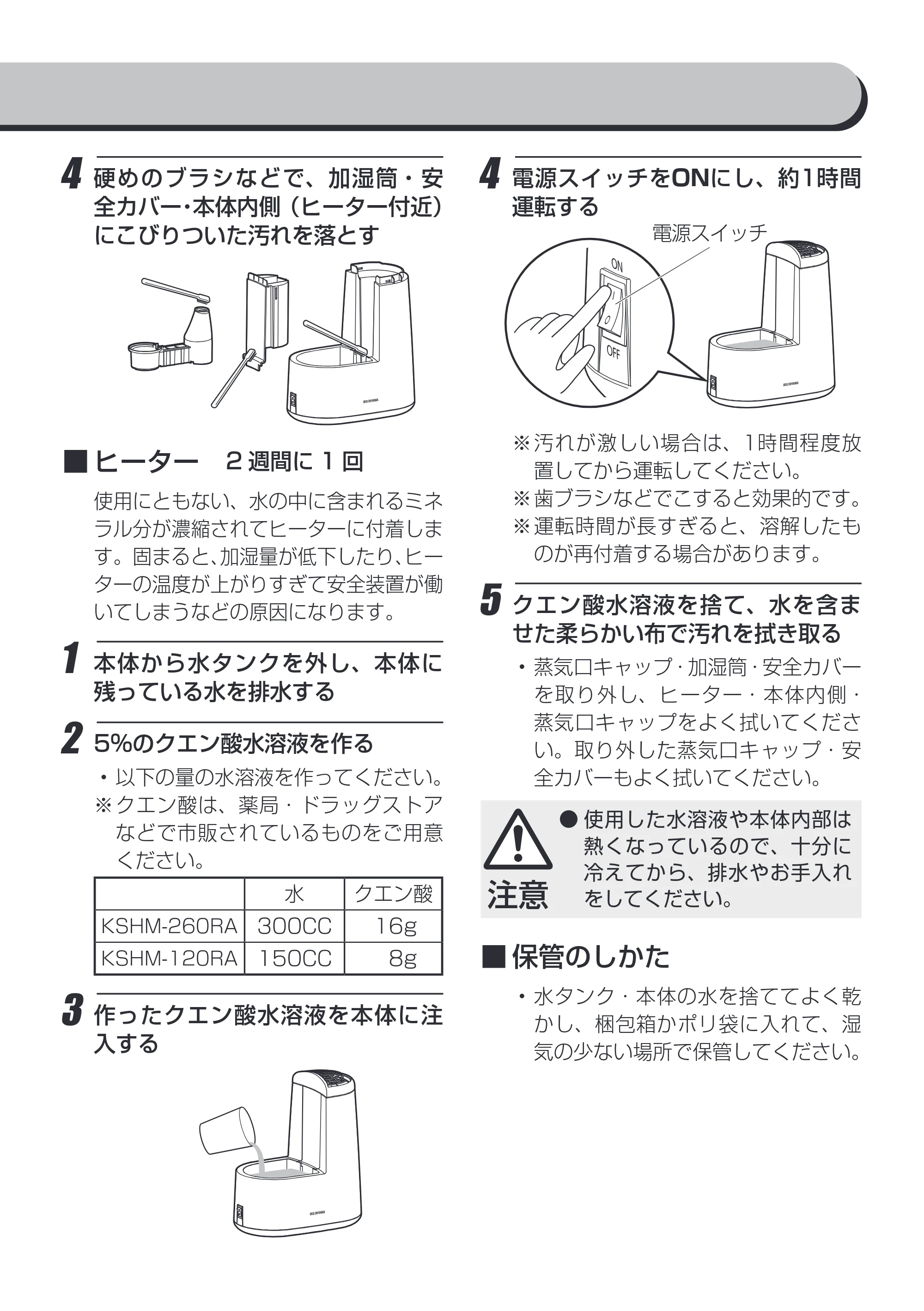 アイリスオーヤマ KSHM-120RA 取扱説明書 — 原本ページ — 13ページ