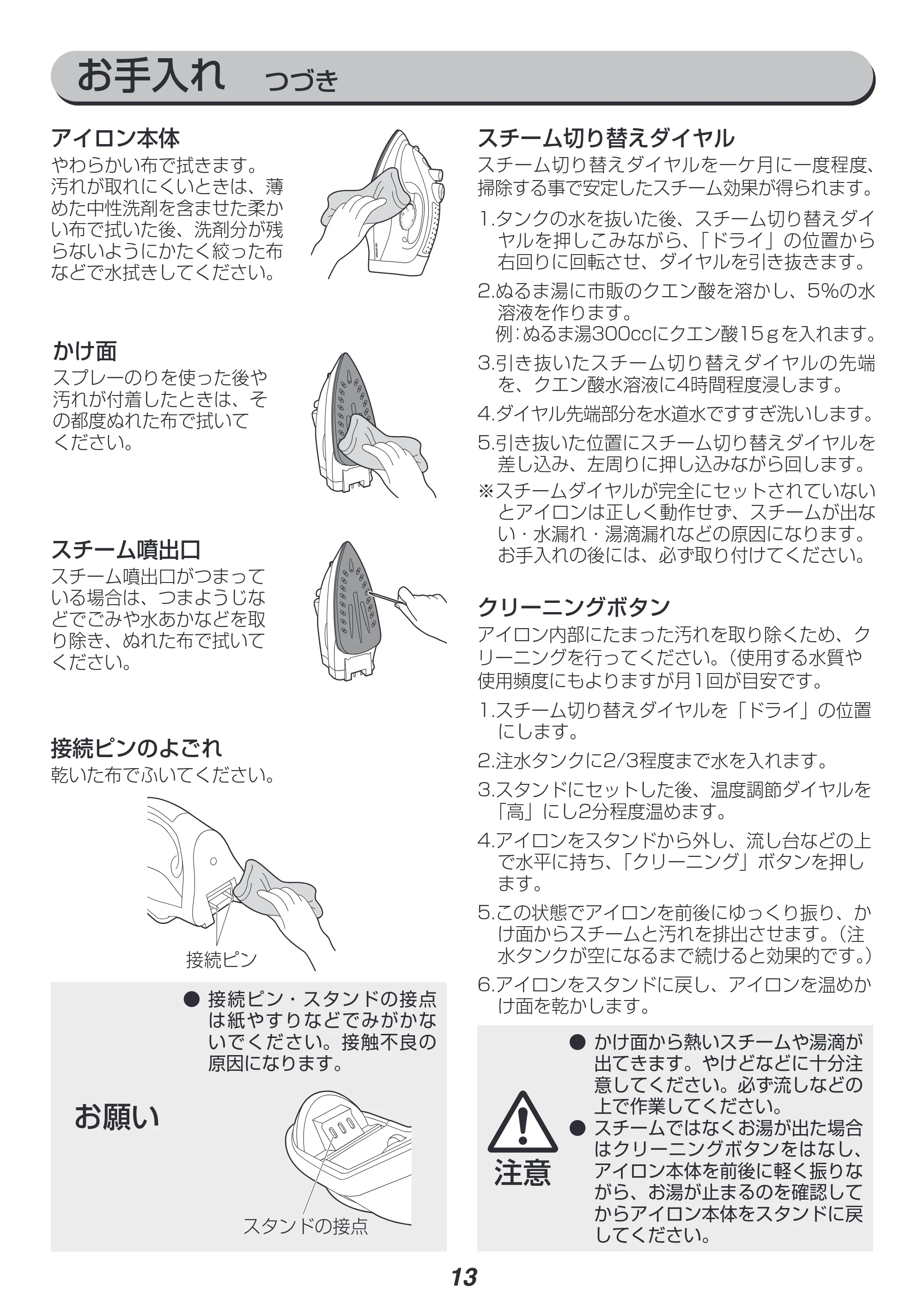 アイリスオーヤマ SIR-02CL 取扱説明書 — 原本ページ — 13ページ