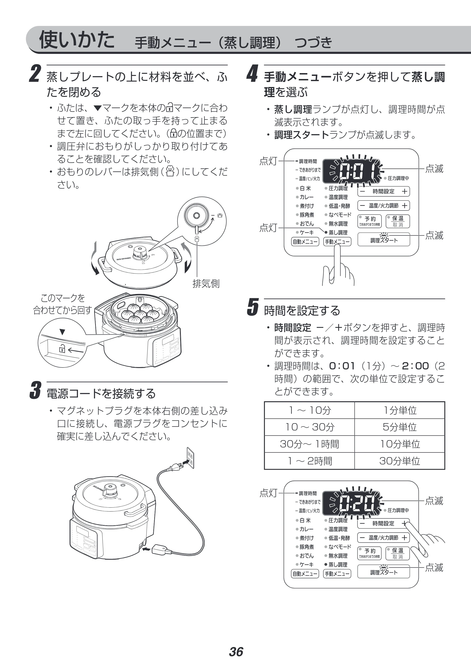 アイリスオーヤマ PC-MA2 取扱説明書 — 原本ページ — 36ページ