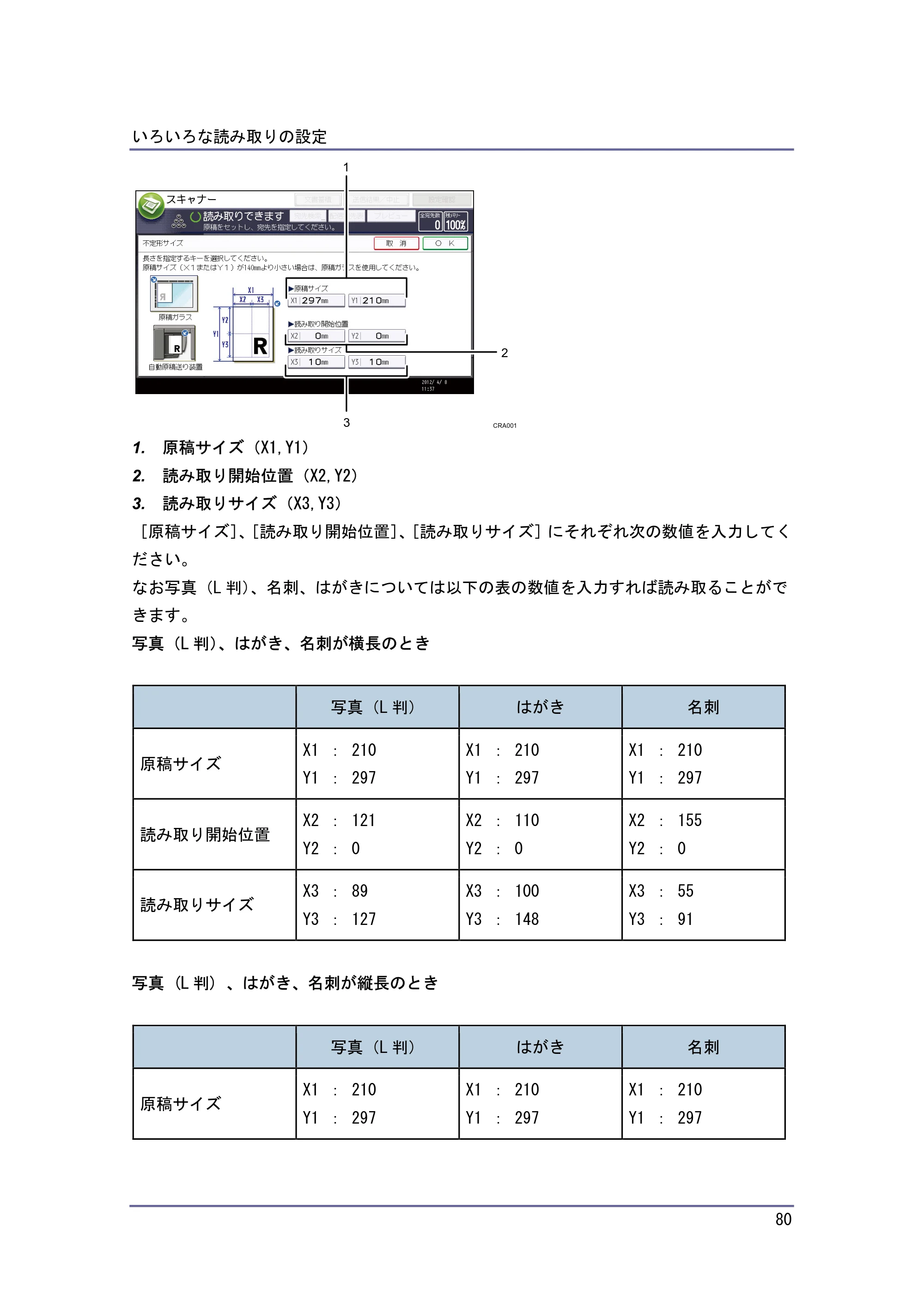 キヤノン iR W940/W940N スキャナー （PDF形式／3.41Mバイト） — 原本ページ — 80ページ