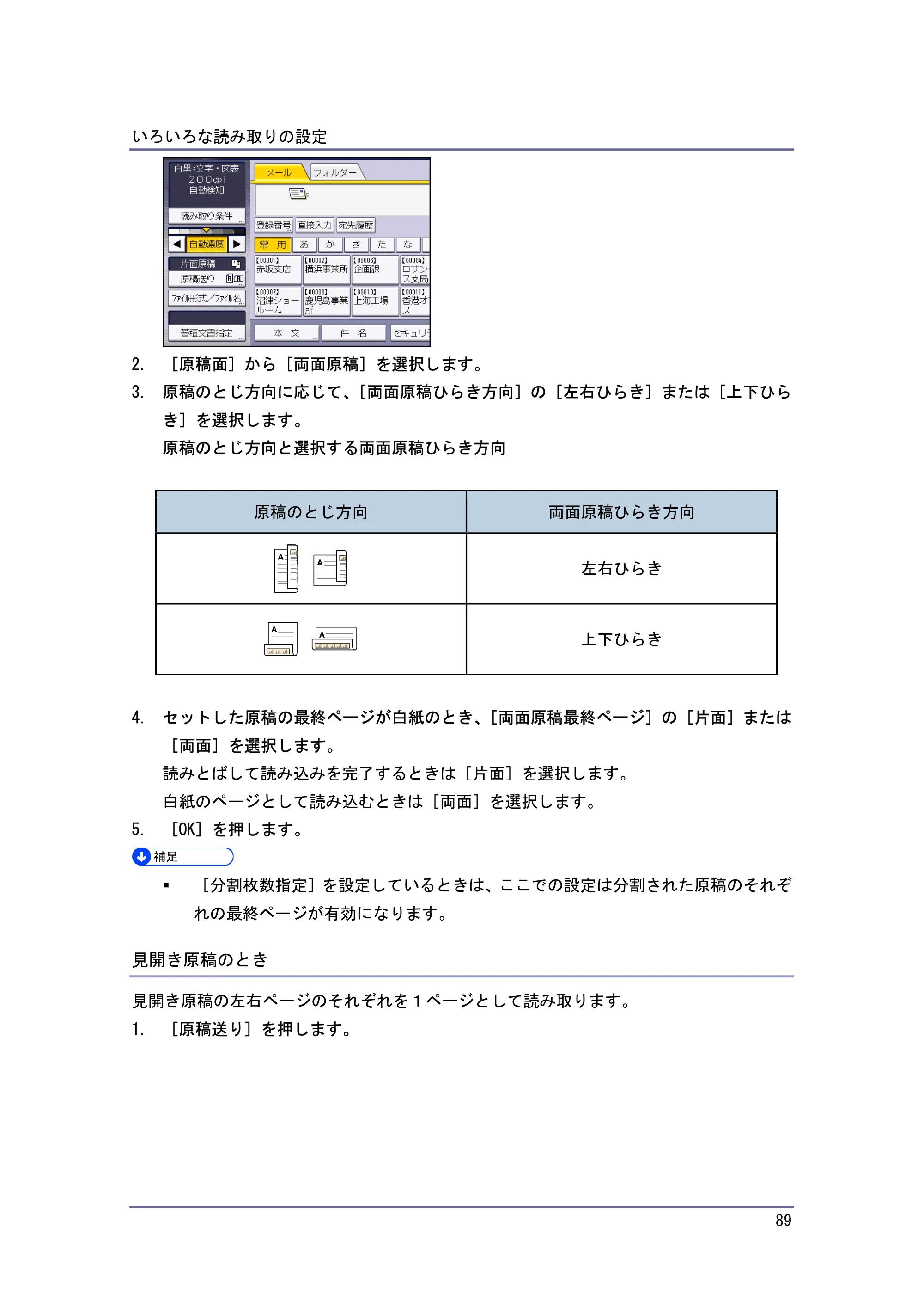 キヤノン iR W940/W940N スキャナー （PDF形式／3.41Mバイト） — 原本ページ — 89ページ