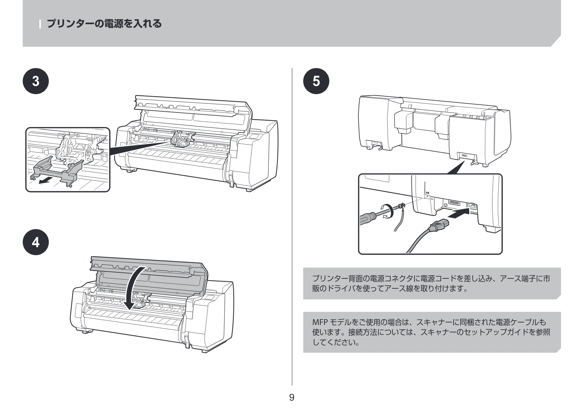 キヤノン TX-4200・TX-3200・TX-2200 TX-4200 TX-3200 TX-2200 設置ガイド 2024年10月2日掲載（PDF：2.72MB） — 原本ページ — 9ページ