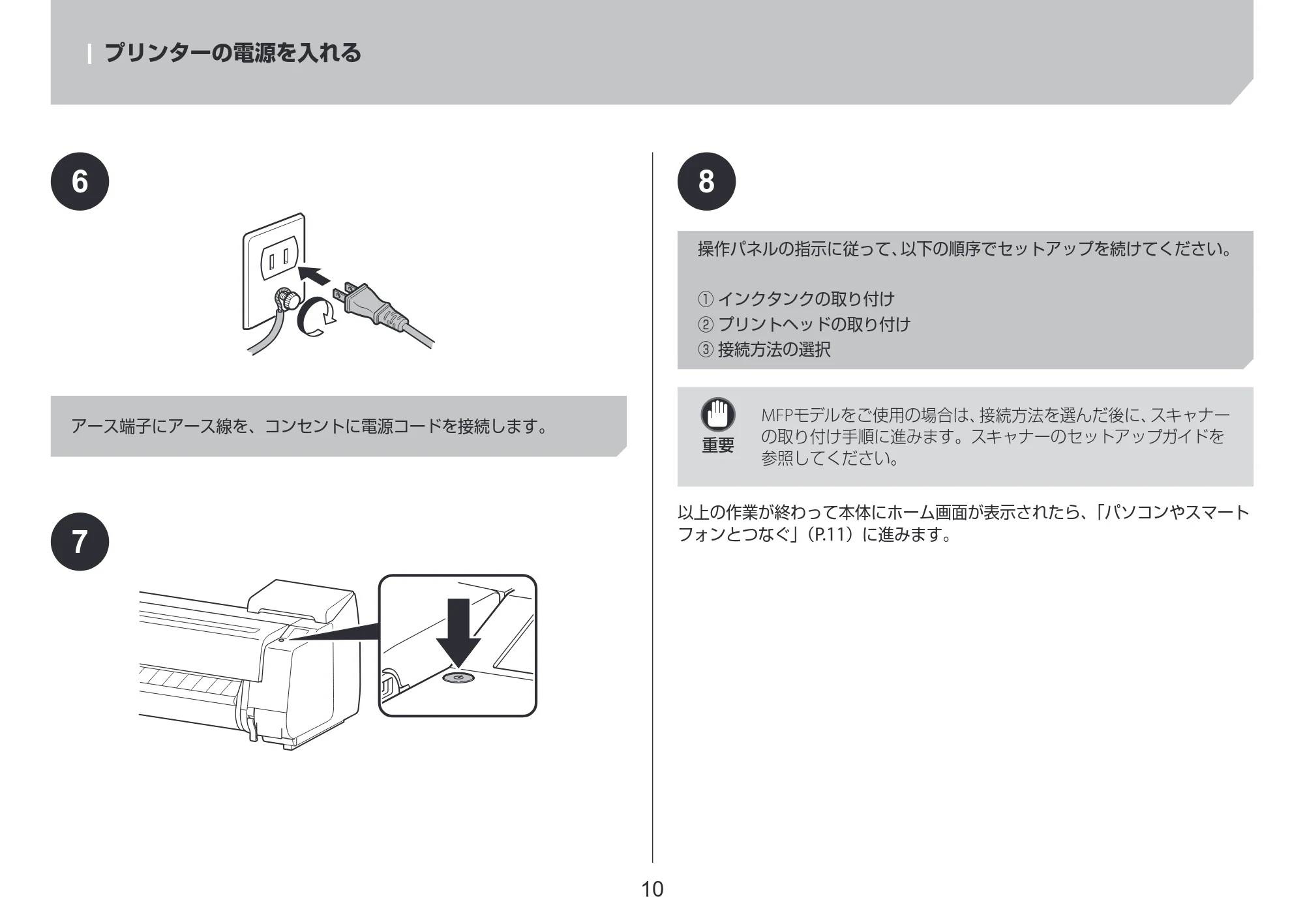 キヤノン TX-4200・TX-3200・TX-2200 TX-4200 TX-3200 TX-2200 設置ガイド 2024年10月2日掲載（PDF：2.72MB） — 原本ページ — 10ページ