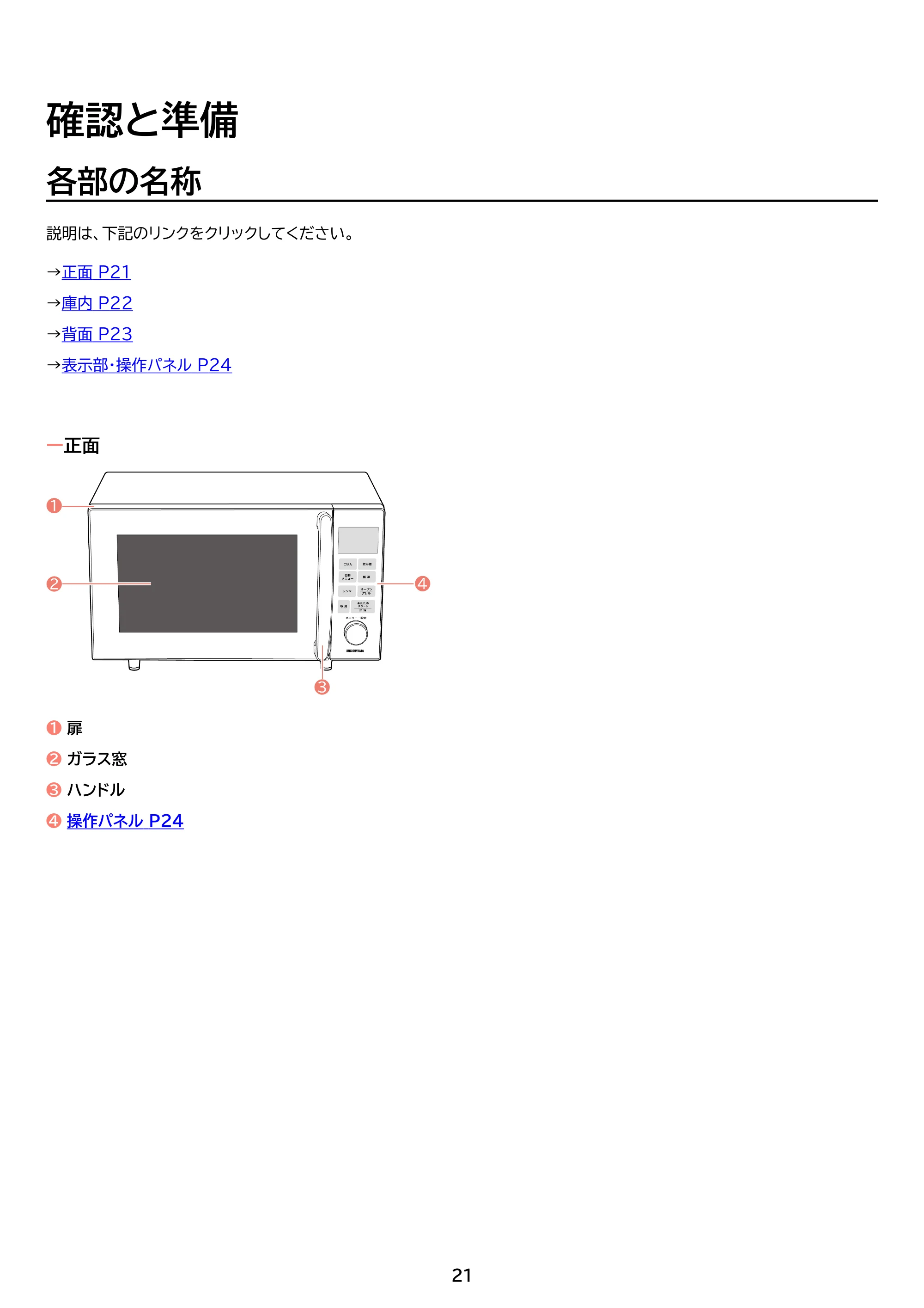 アイリスオーヤマ PMO-F1602 取扱説明書 — 原本ページ — 21ページ