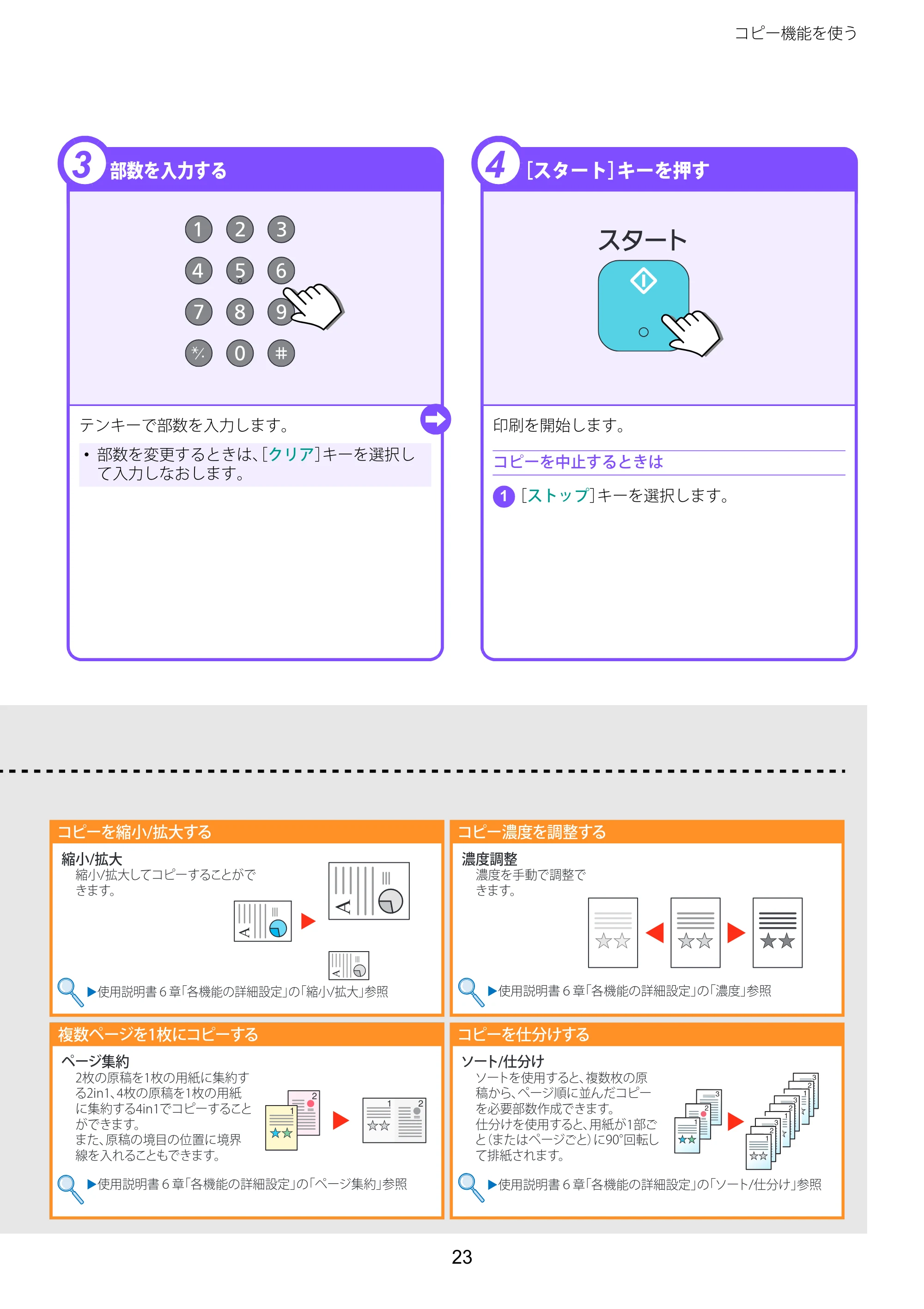京セラ TASKalfa 2510i/2510i+ / TASKalfa 2520i/2520i+ TASKalfa 2520i/2520i+/2510i/2510i+ クイックガイド — 原本ページ — 23ページ