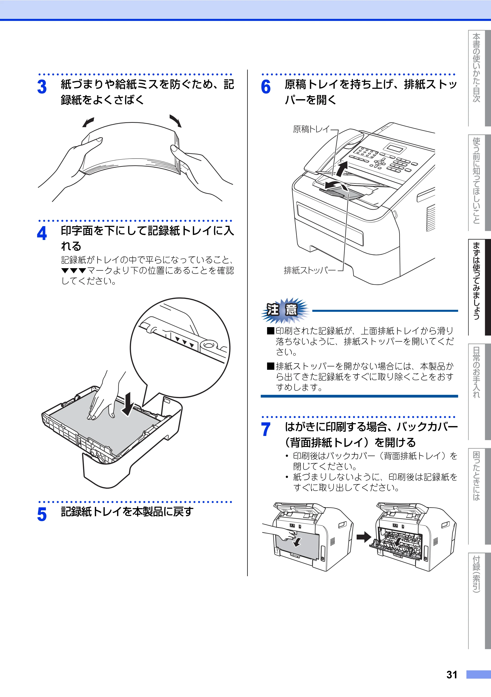 ブラザー FAX-2840 ユーザーズガイド ~基本編~ — 原本ページ — 31ページ