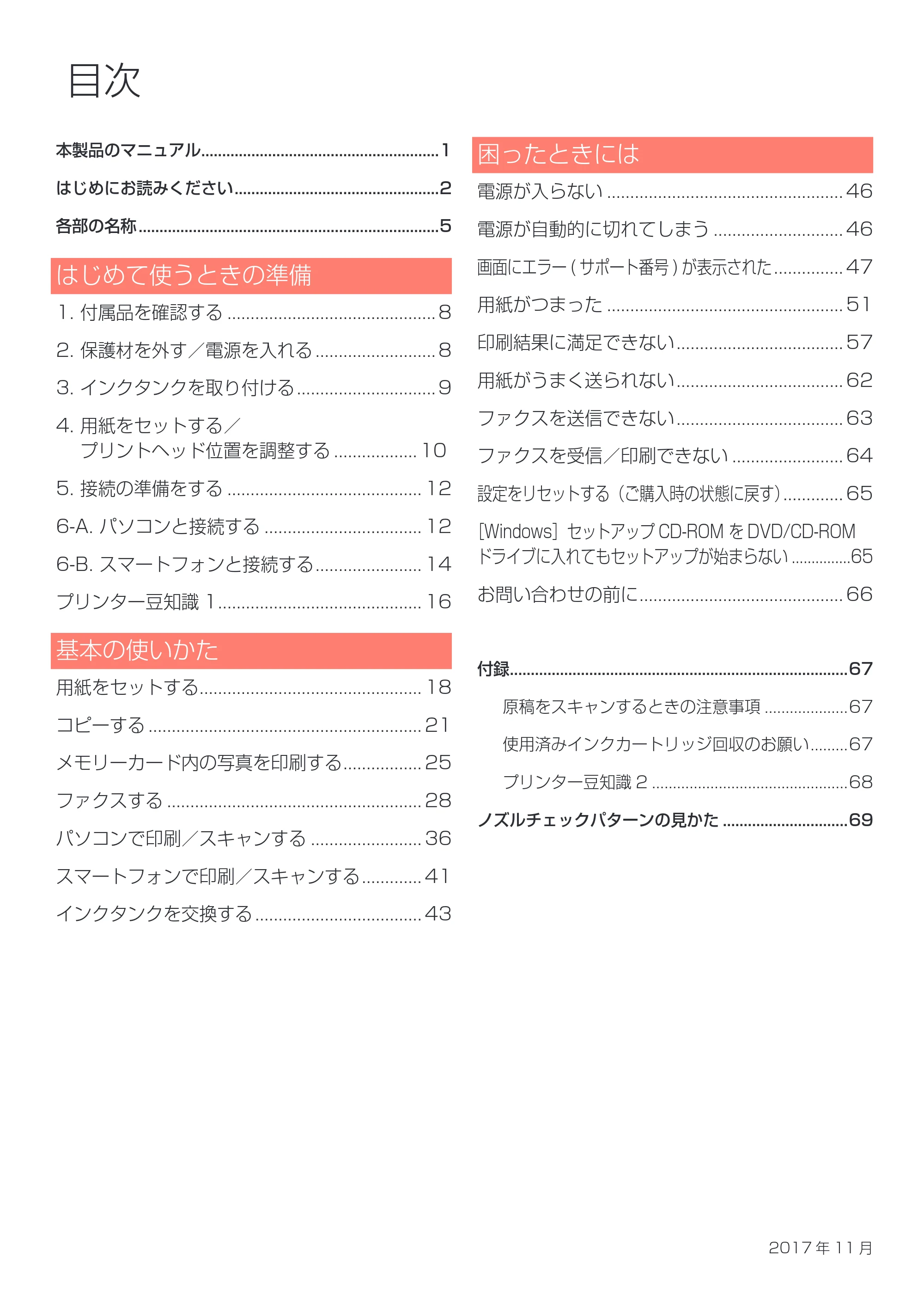 キヤノン PIXUS TR8530 設置・基本操作マニュアル（PDF：7.45MB） — 原本ページ — 2ページ