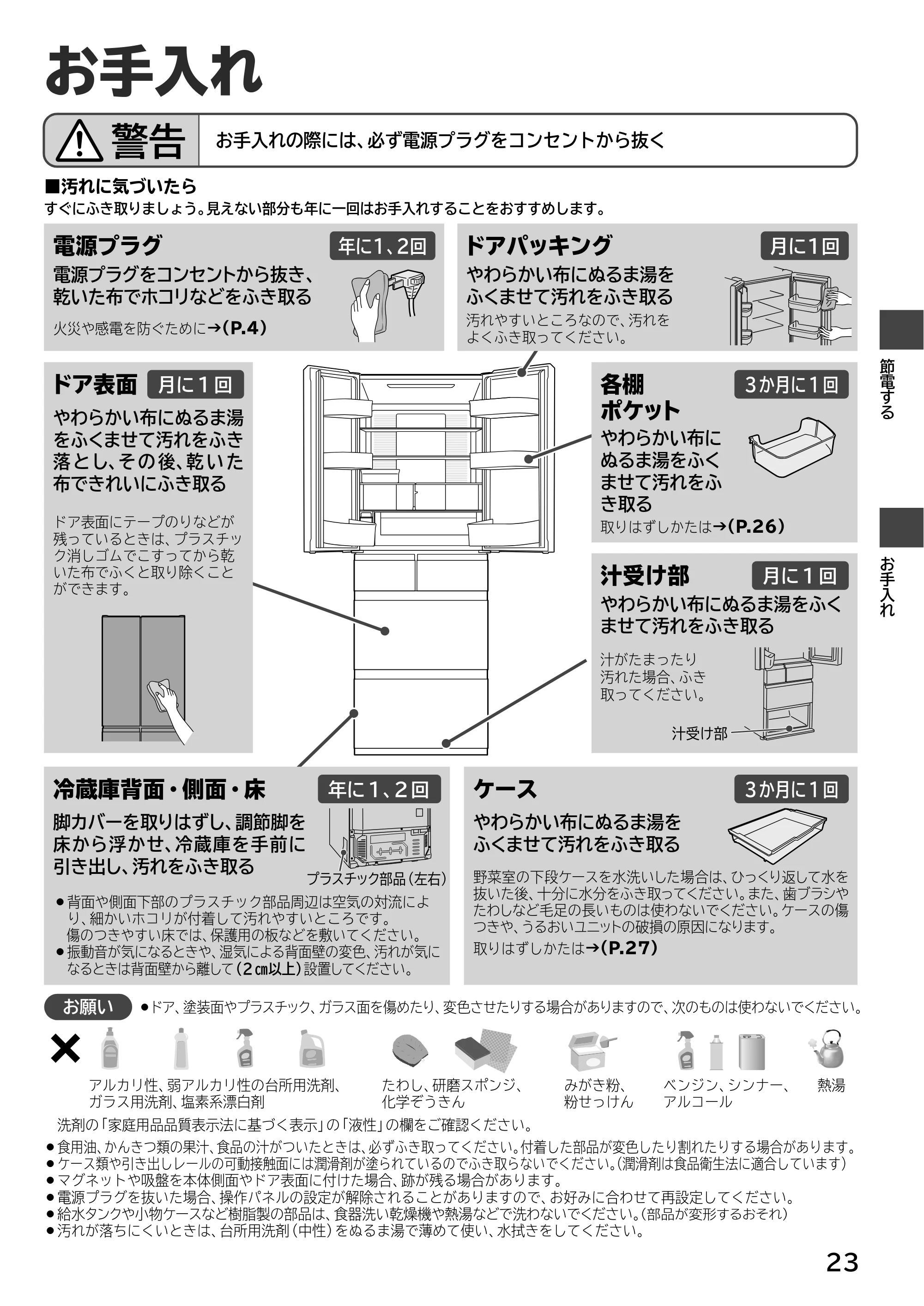 日立 R-H54XG 取扱説明書 — 原本ページ — 23ページ