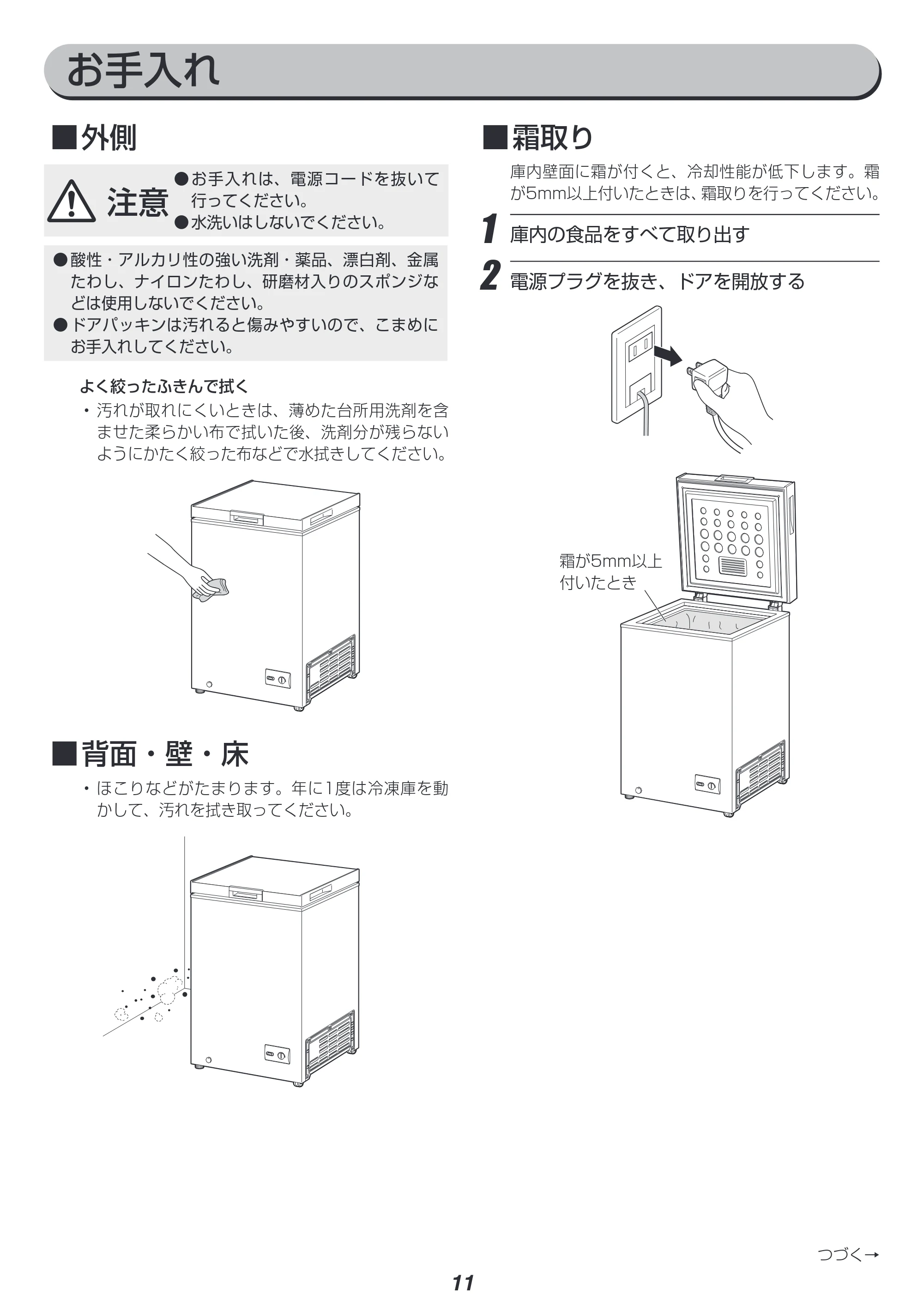 アイリスオーヤマ ICSD-10C 取扱説明書 — 原本ページ — 11ページ