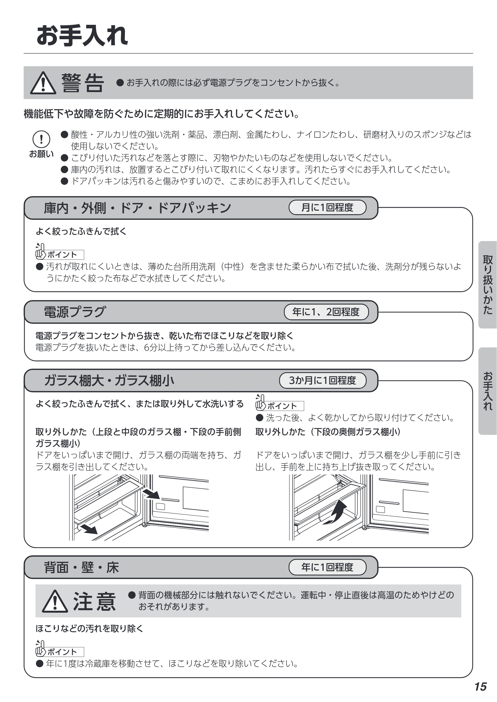 アイリスオーヤマ KRSN-7A 取扱説明書 — 原本ページ — 15ページ