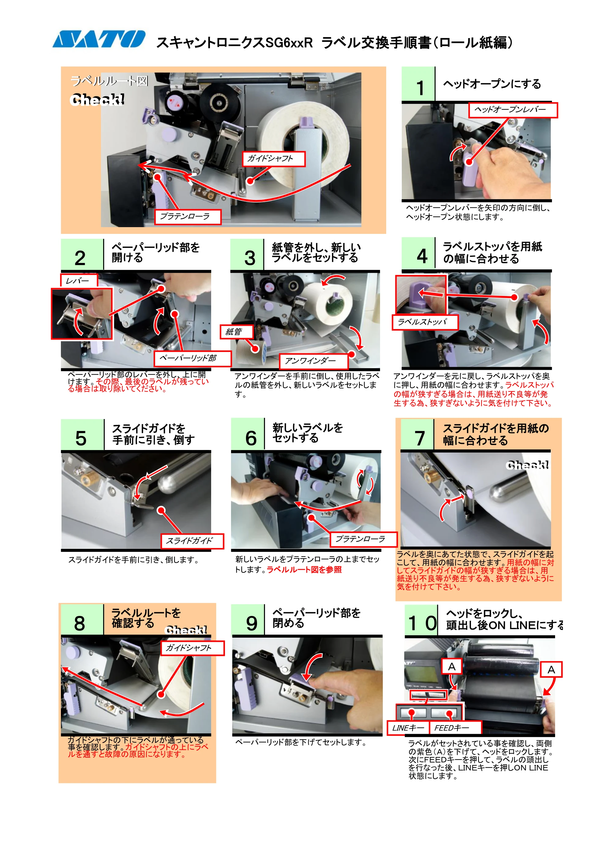 サトー SG608R / 612R PDFを見る — 原本ページ — 1ページ