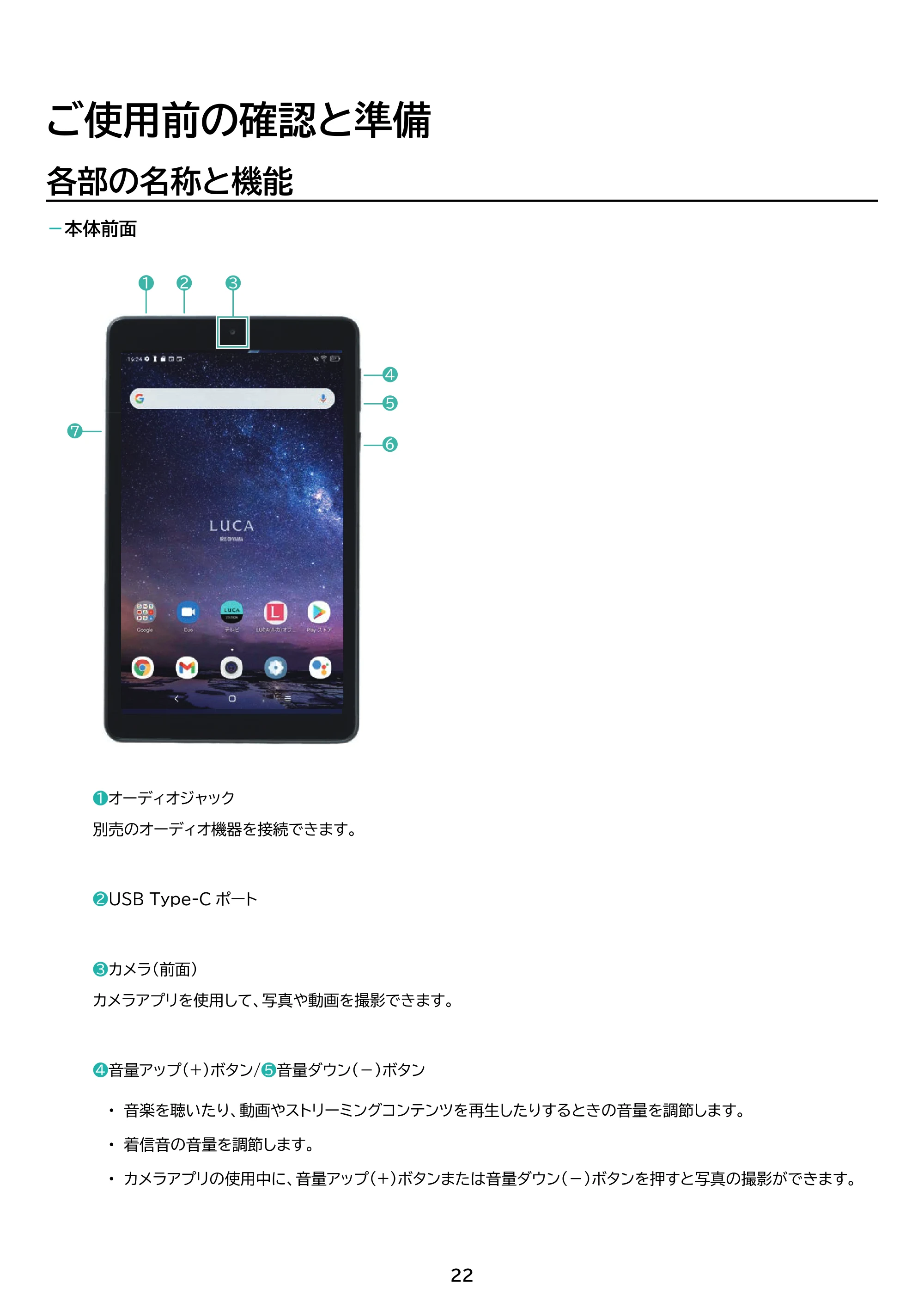 アイリスオーヤマ TE081N1-B 取扱説明書 — 原本ページ — 22ページ