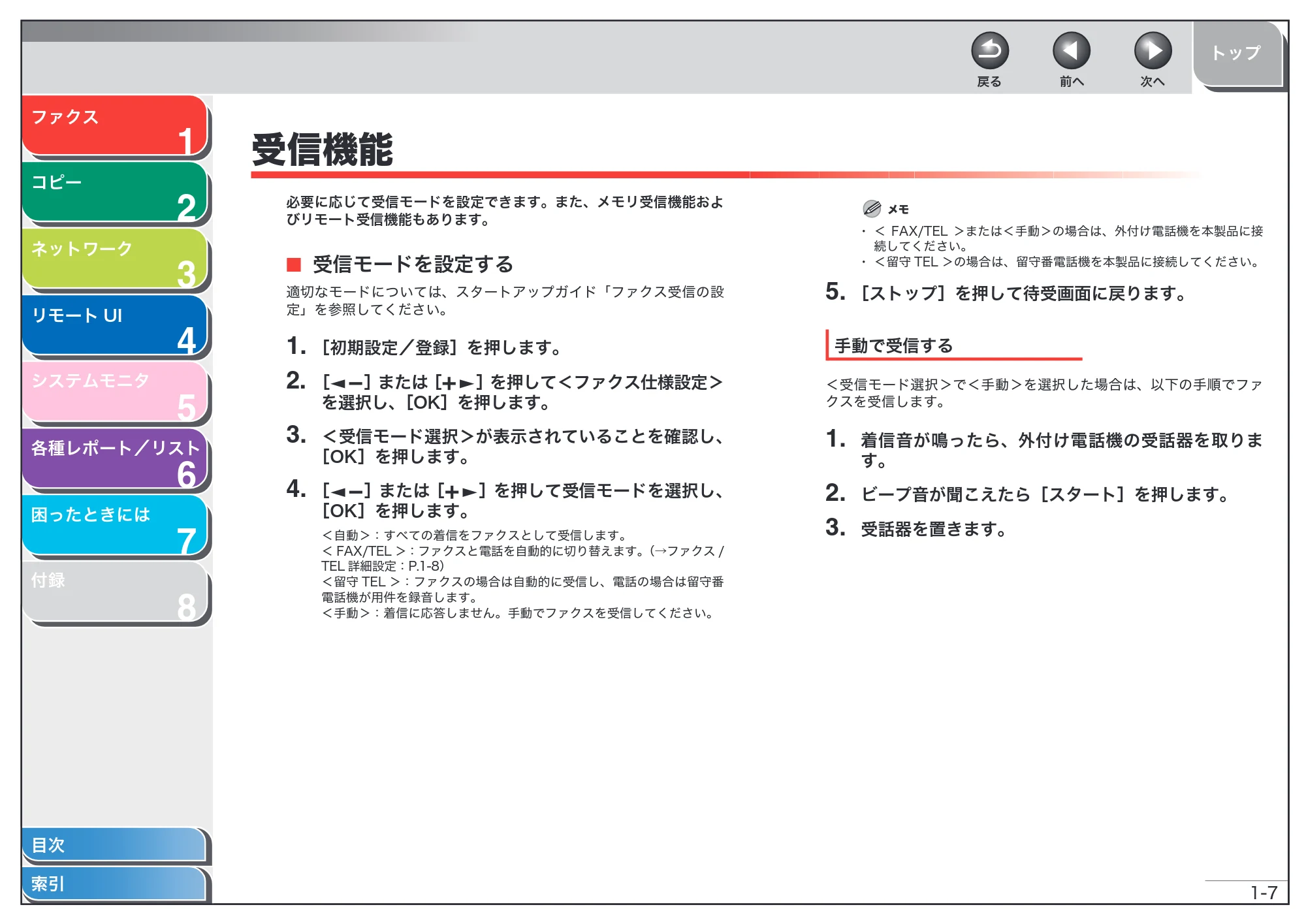キヤノン MF6570 操作ガイド (応用編) (PDF形式/6.82Mバイト) — 受信機能 — 原本ページ — 20ページ