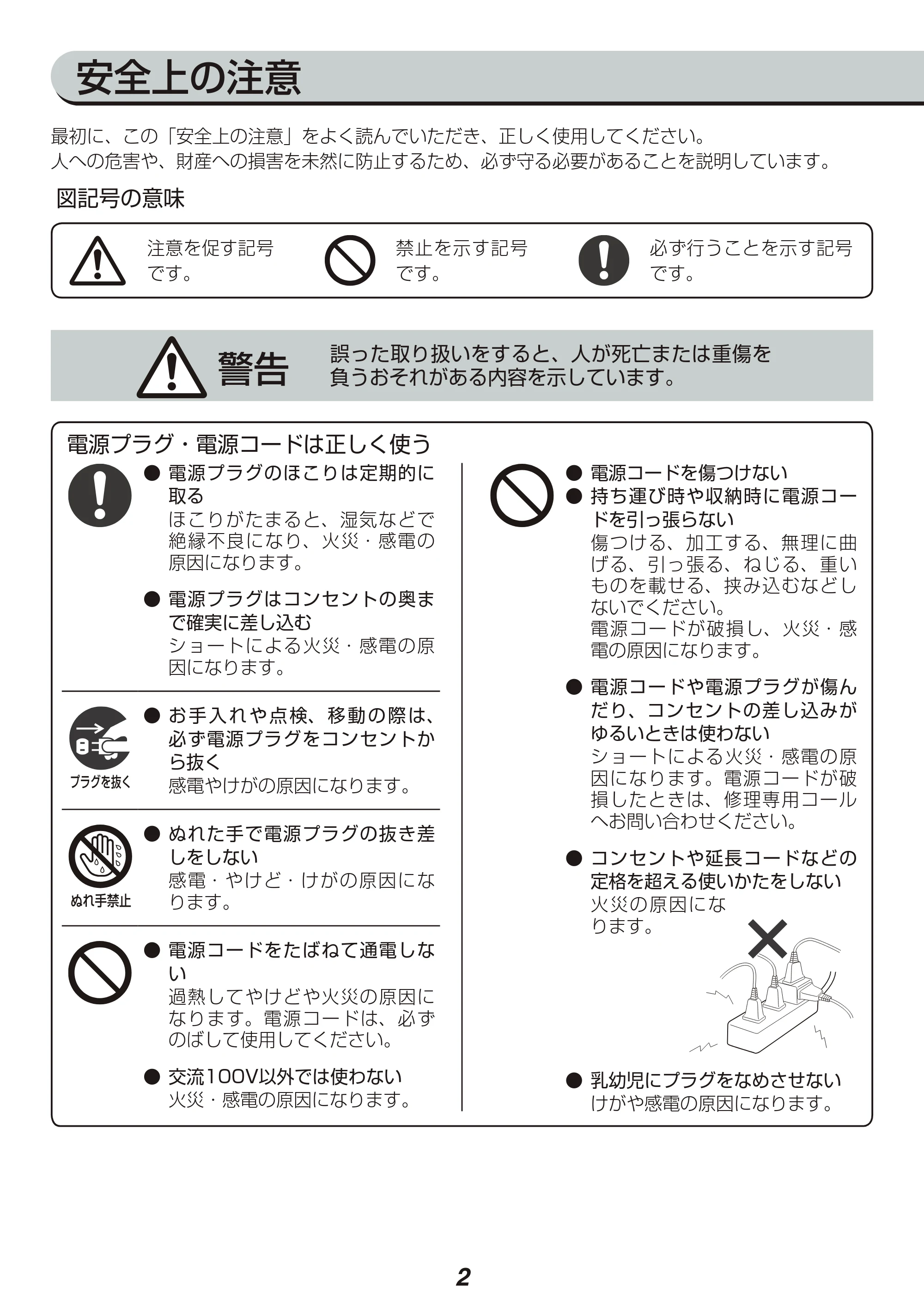 アイリスオーヤマ RC-IB30 取扱説明書 — 原本ページ — 2ページ