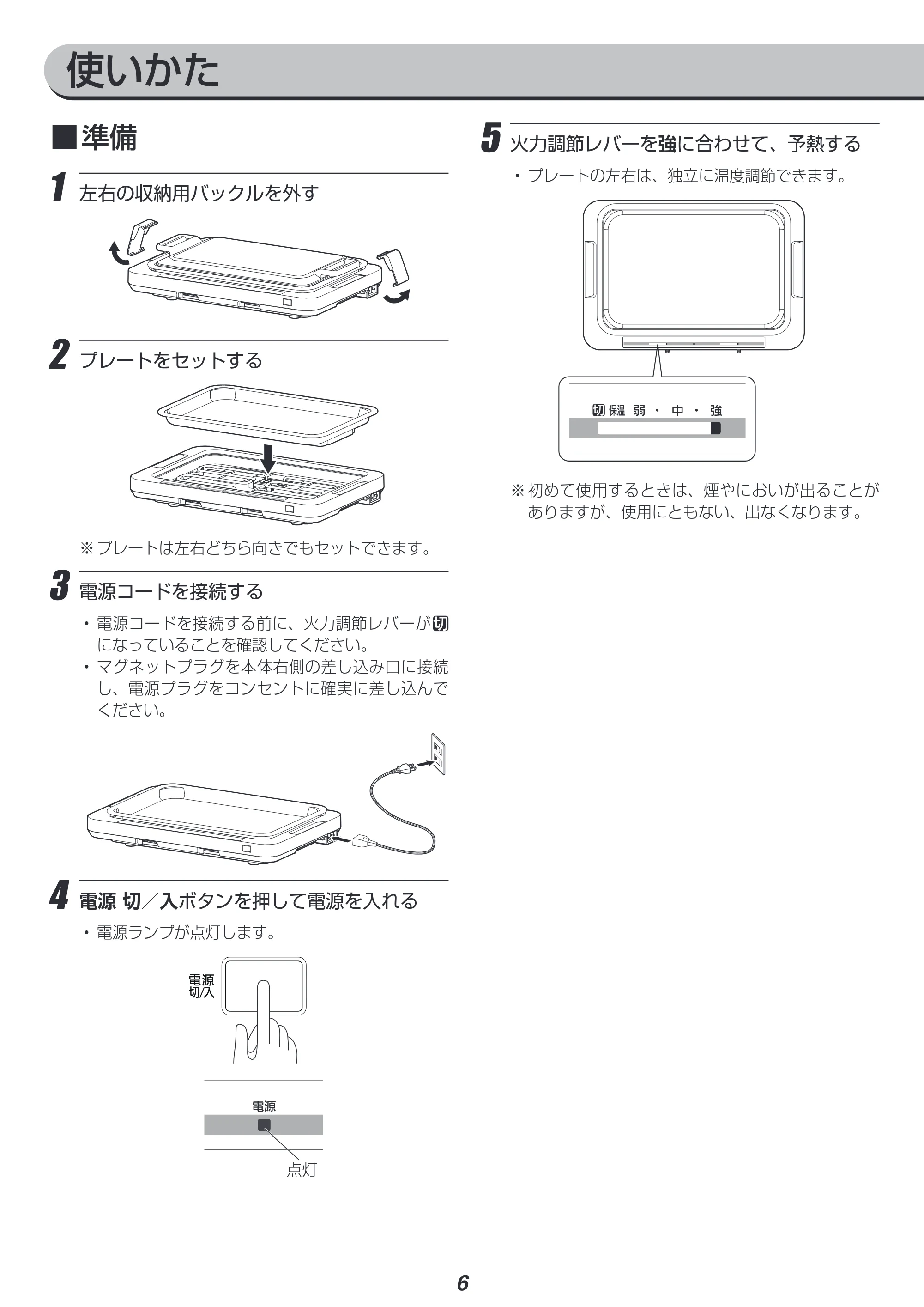 アイリスオーヤマ WHP-011 取扱説明書 — 原本ページ — 6ページ