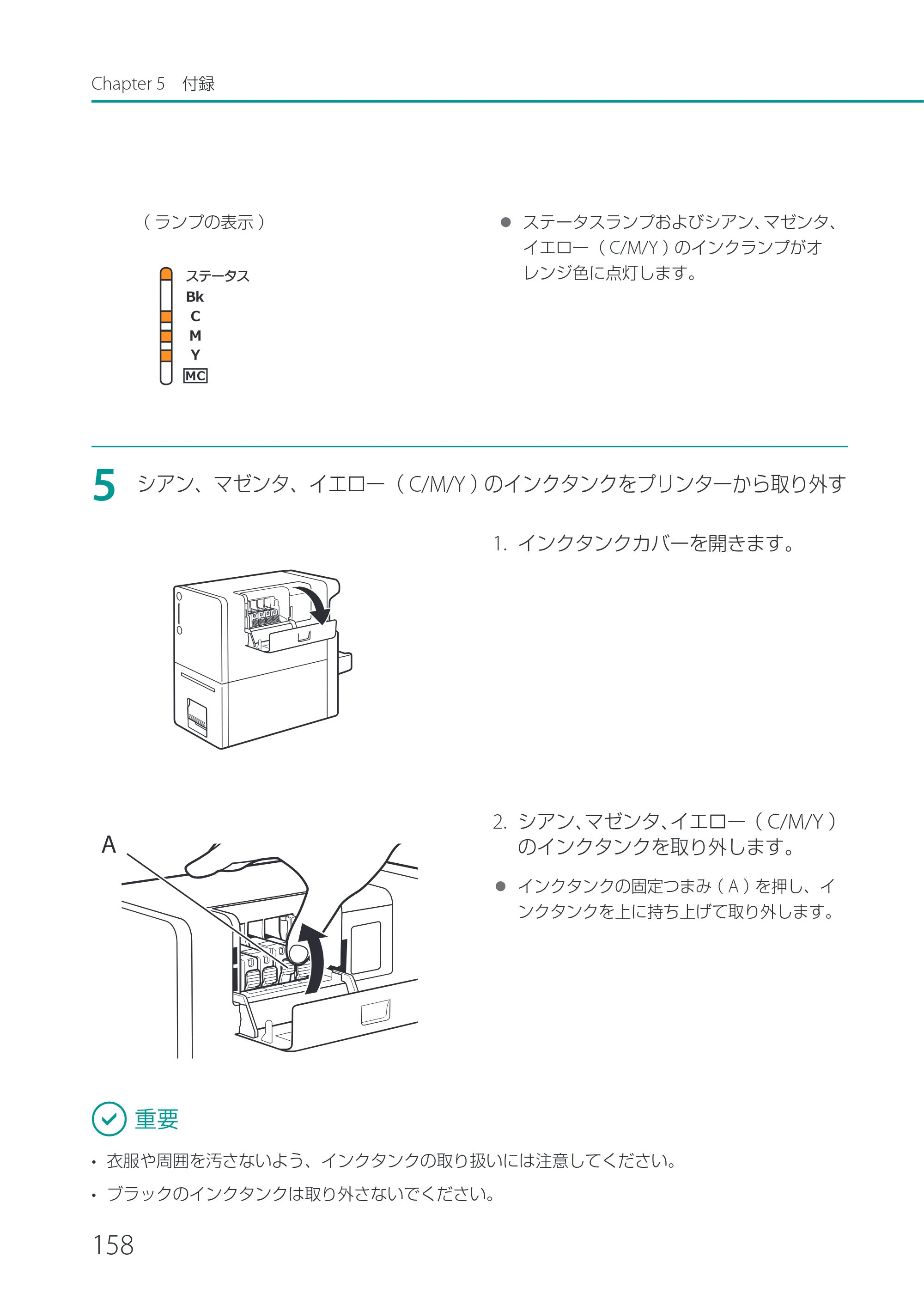 キヤノン CX-M1700 CX-M1700 ユーザーズガイド （PDF形式／5.51Mバイト） — 原本ページ — 164ページ
