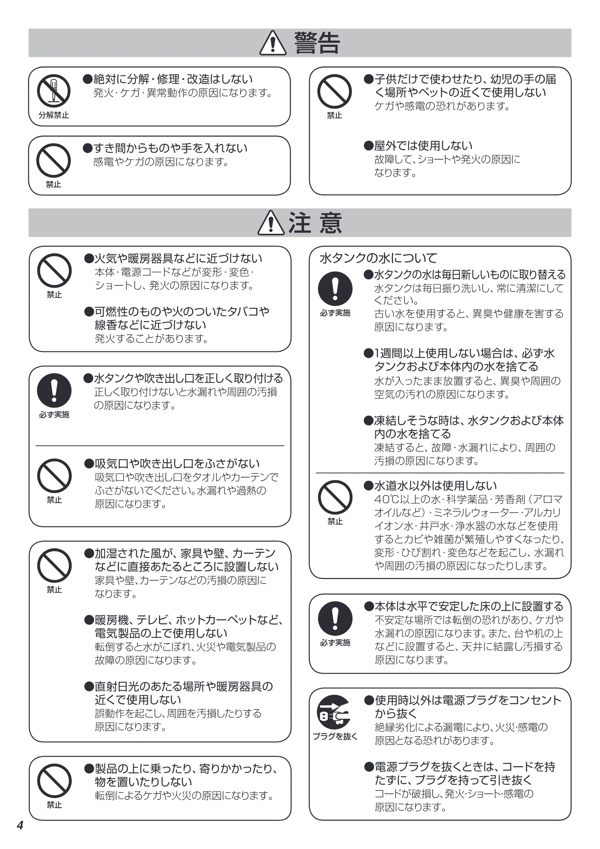 アイリスオーヤマ SSH-750Z 取扱説明書 — 04 — 原本ページ — 4ページ