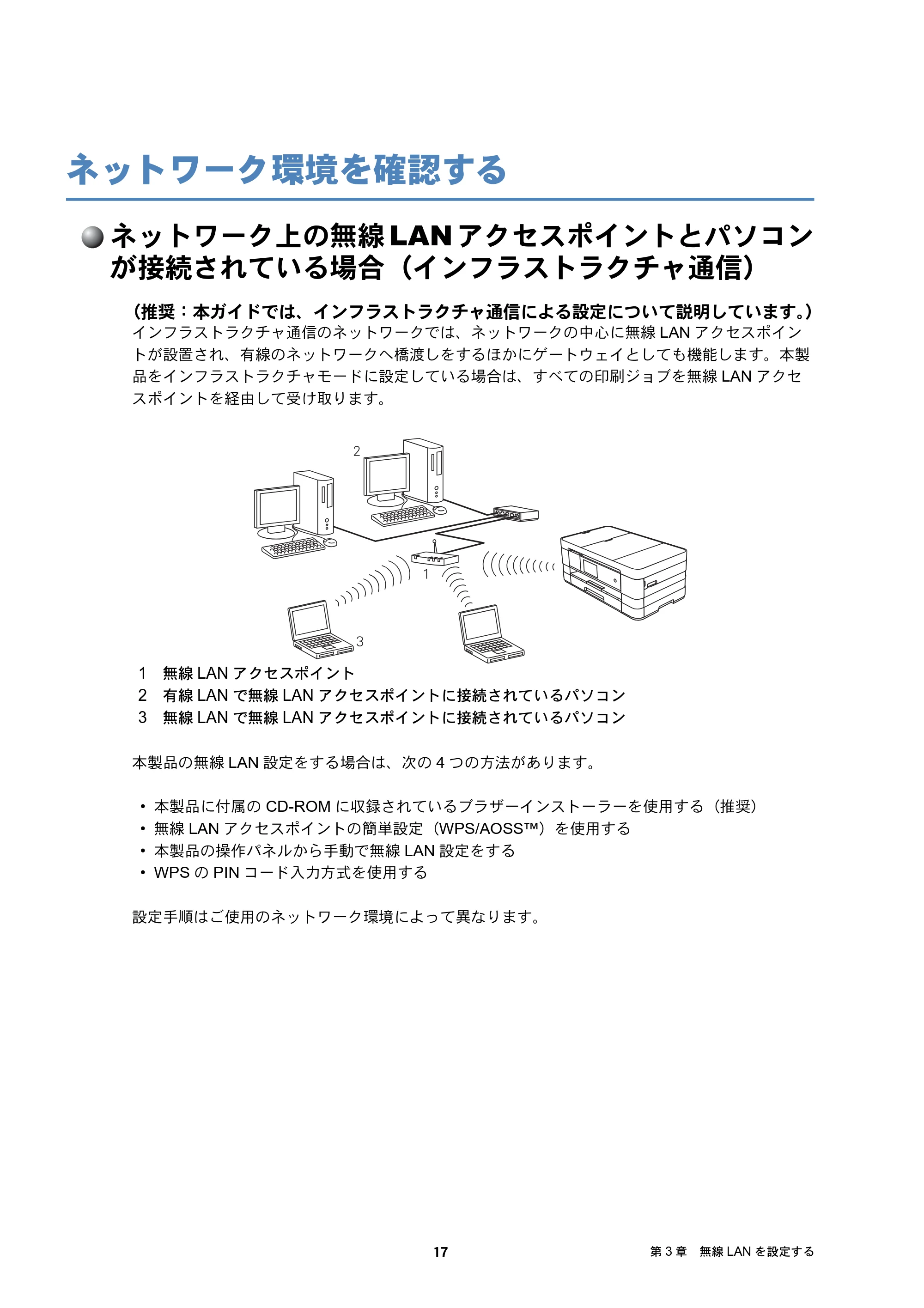 ブラザー DCP-J4210N / MFC-J4510N / MFC-J4910CDW ユーザーズガイド ～ネットワーク編～ — ネットワーク環境を確認する — 原本ページ — 18ページ