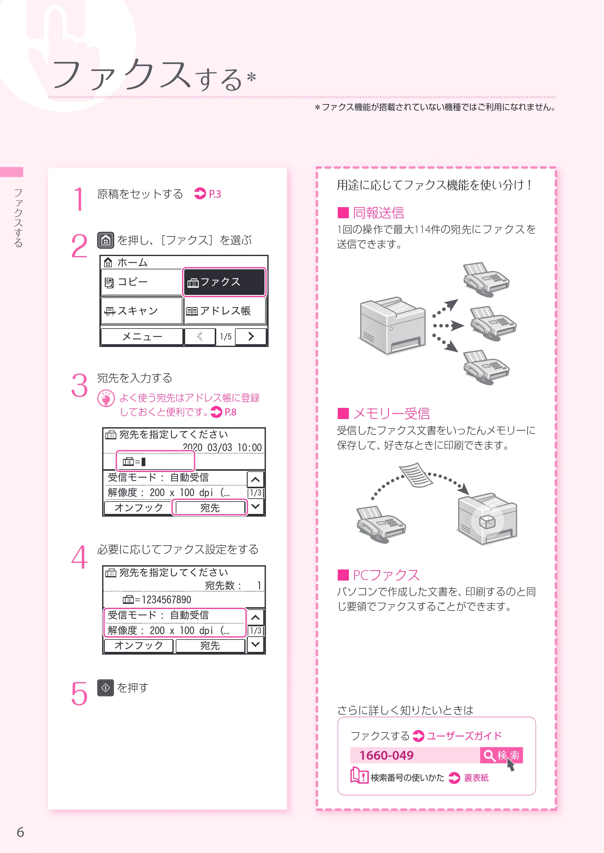 キヤノン MF269dw/MF266dn/MF265dw/MF264dw/MF262dw かんたん操作ガイド 2020年6月4日掲載（PDF：6.15MB） — 原本ページ — 6ページ