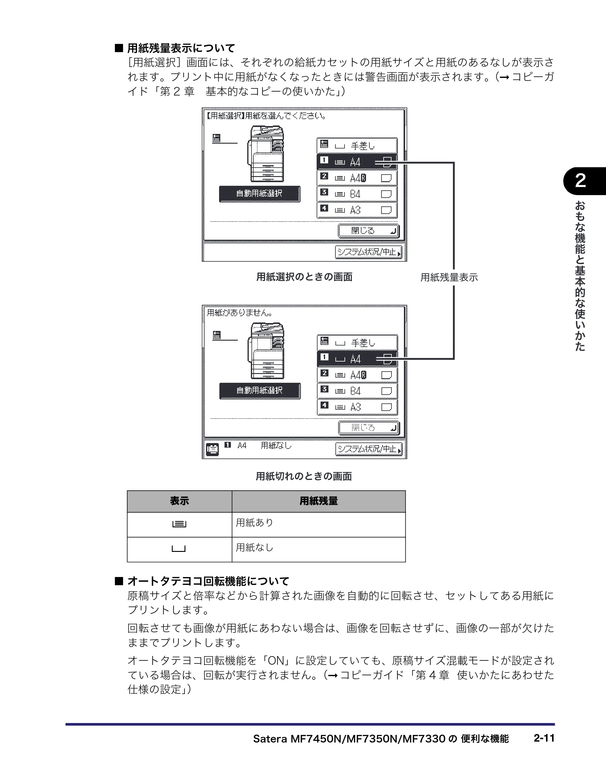 キヤノン MF7450N/MF7350N/MF7330 ユーザーズガイド （PDF形式／23.39Mバイト） — 原本ページ — 63ページ