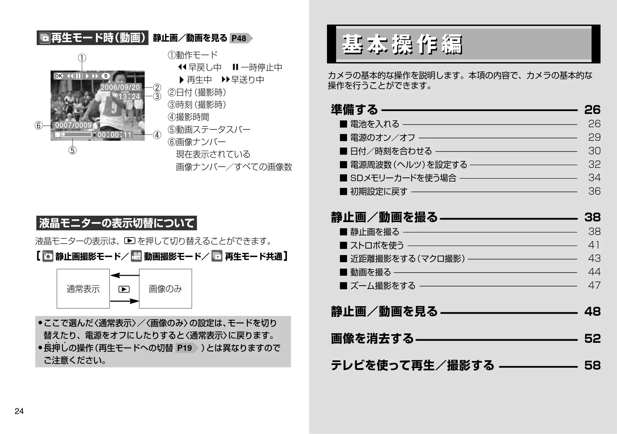 日立 HDC-504 / HDC-503X 取扱説明書 — 基本操作編 — 原本ページ — 13ページ