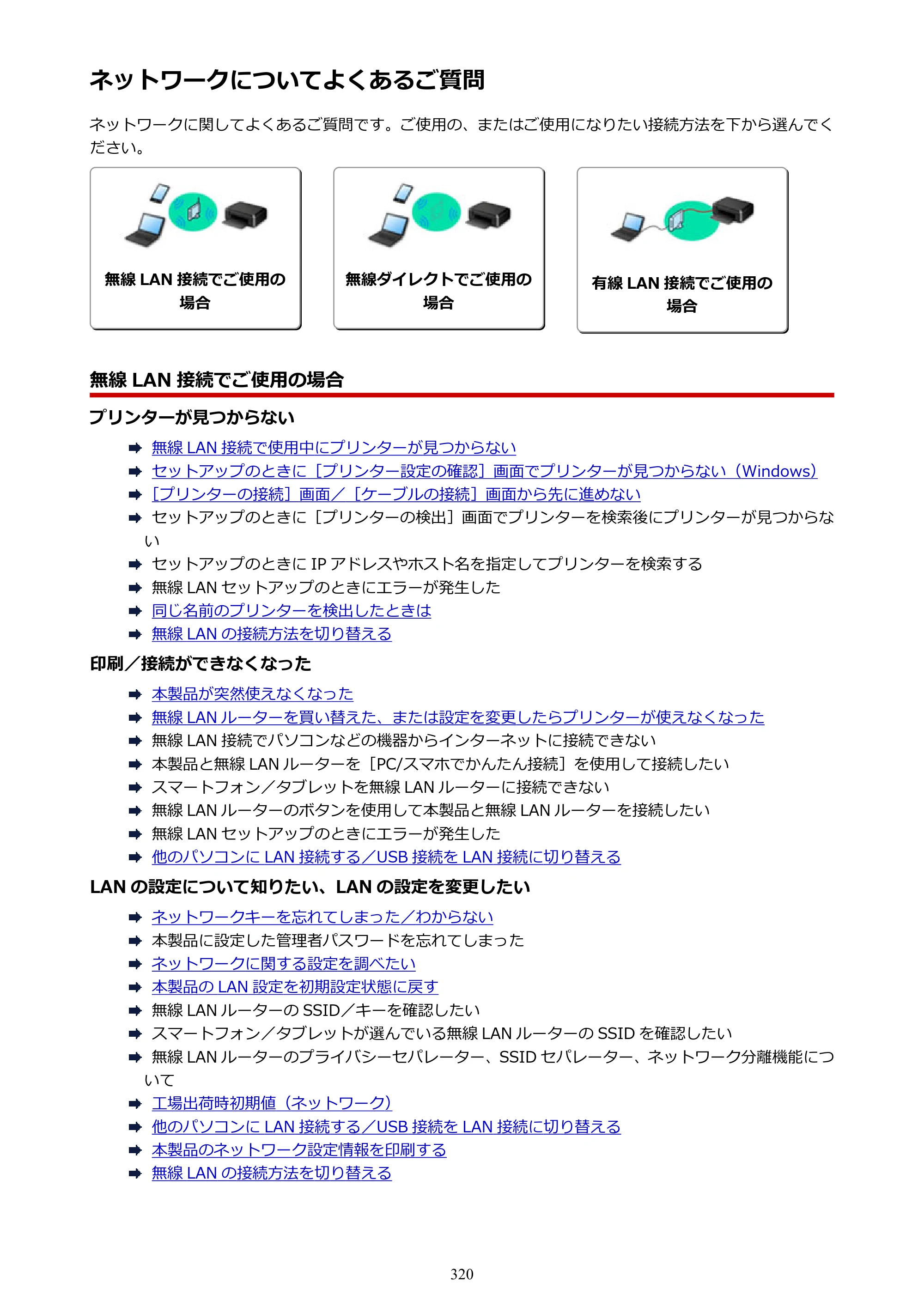 キヤノン PIXUS TS9030 電子マニュアル PDF版（Mac版）（PDF：16.3MB） — ネットワークについてよくあるご質問 — 原本ページ — 320ページ