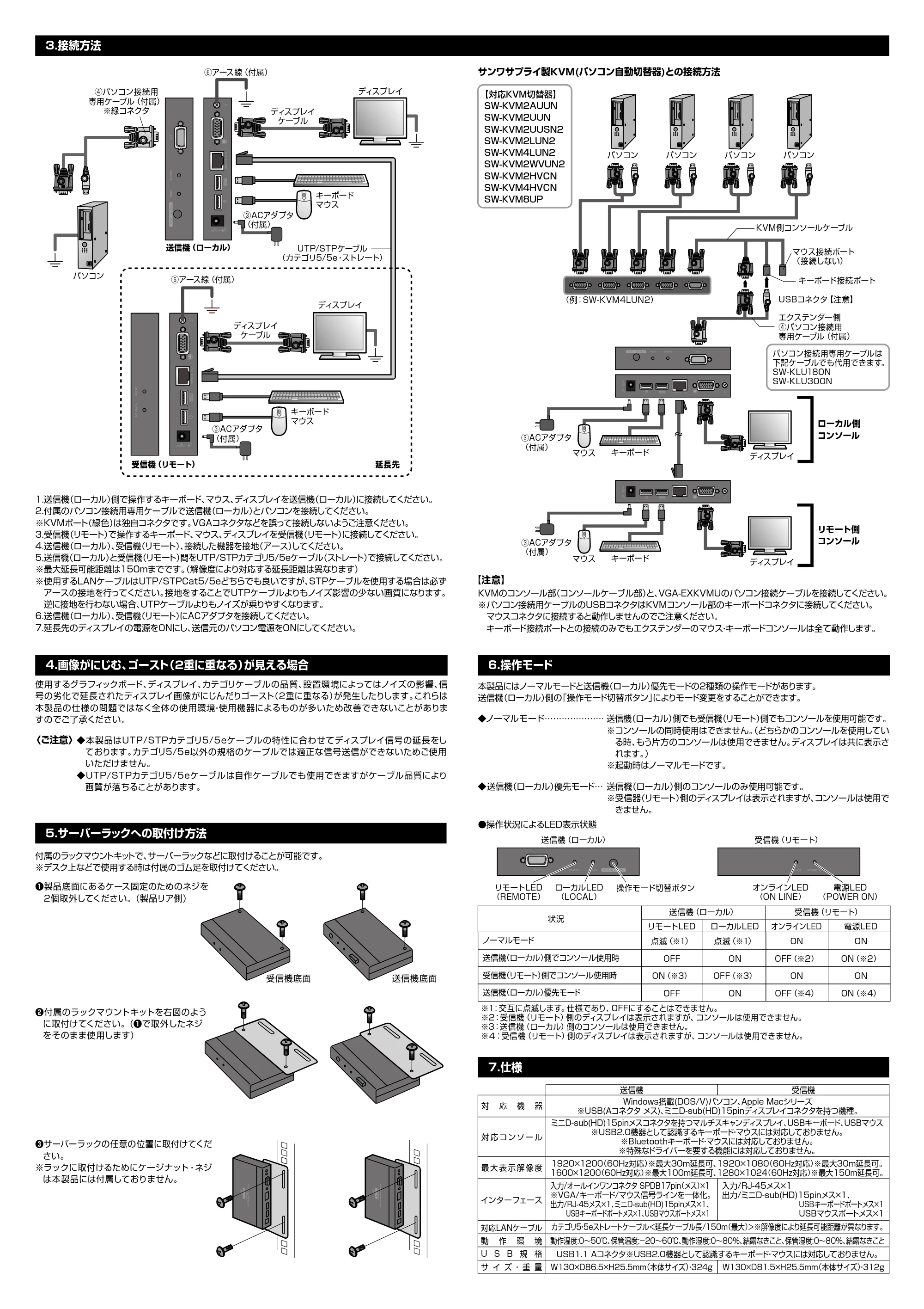サンワサプライ VGA-EXKVMU 取扱説明書 — VGA-EXKVMU_manual_A42.pdf — 原本ページ — 2ページ