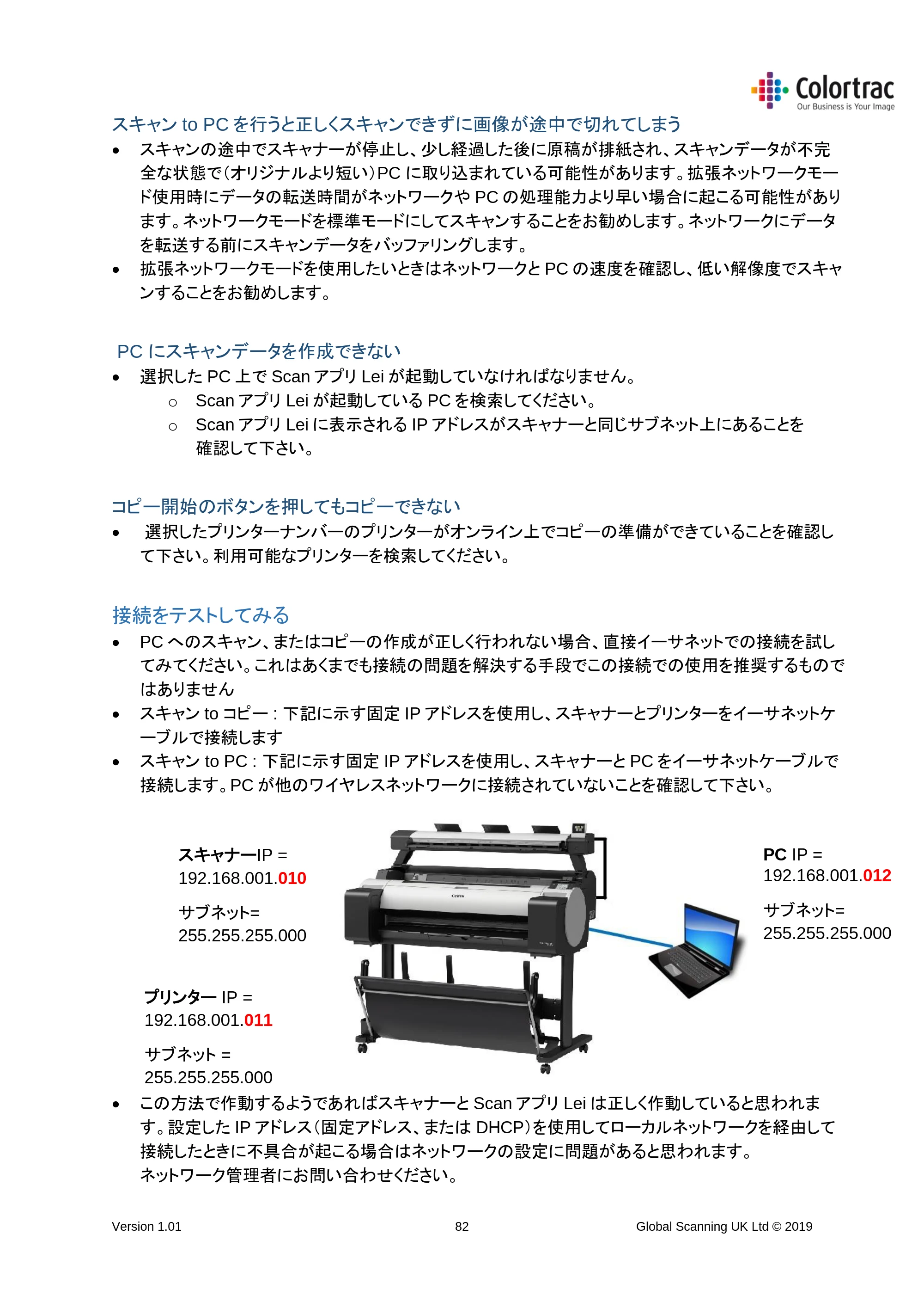 キヤノン TM-300/TM-300 MFP TM-200／TM-300 MFPスキャナーユニット取扱説明書（ファームウエアv.4.06以降）2021年11月4日掲載 （PDF形式／3.91Mバイト） — スキャン to PC を行うと正しくスキャンできずに画像が途中で切れてしまう — 原本ページ — 82ページ