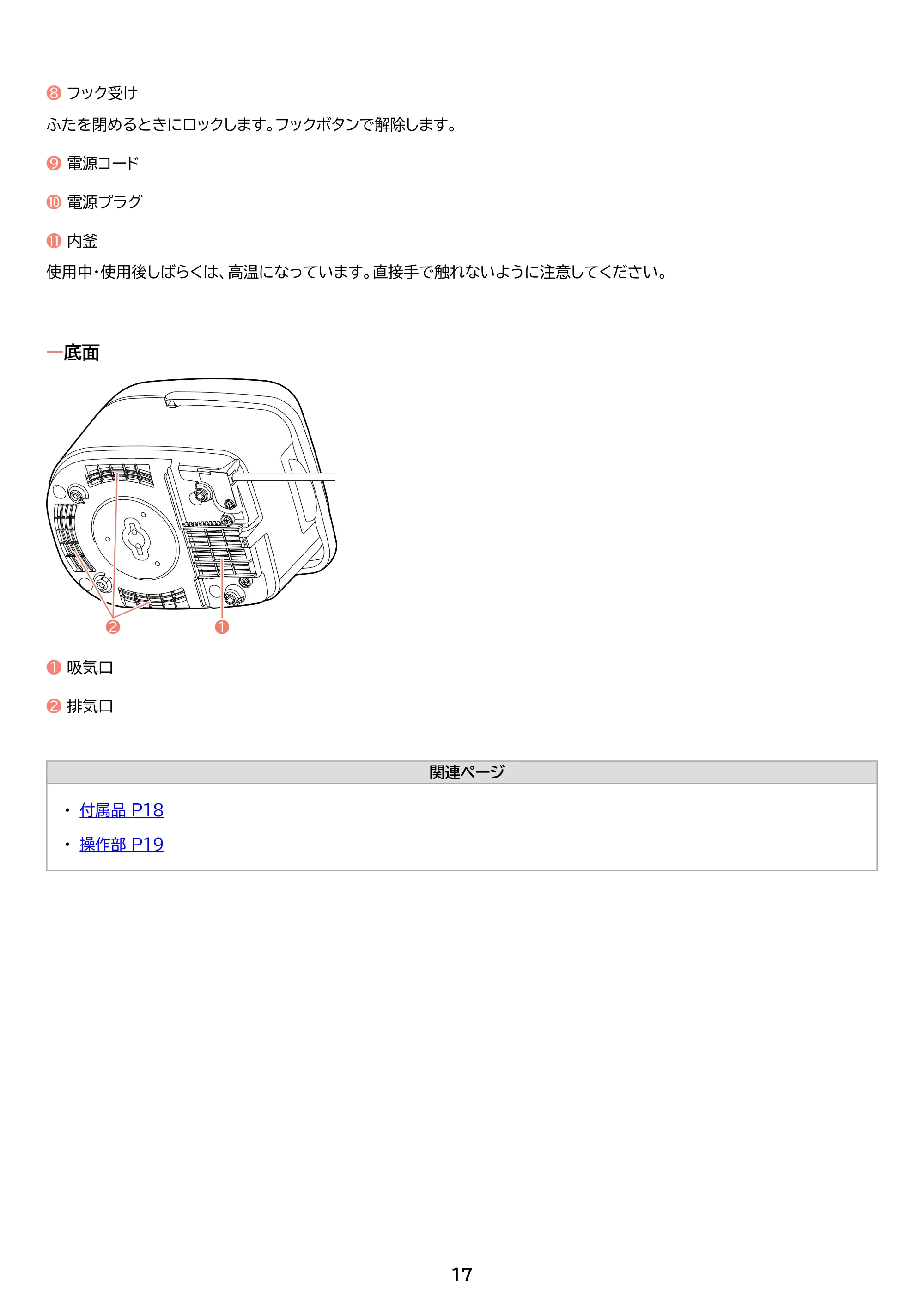 アイリスオーヤマ RC-IKB50 取扱説明書 — 原本ページ — 17ページ