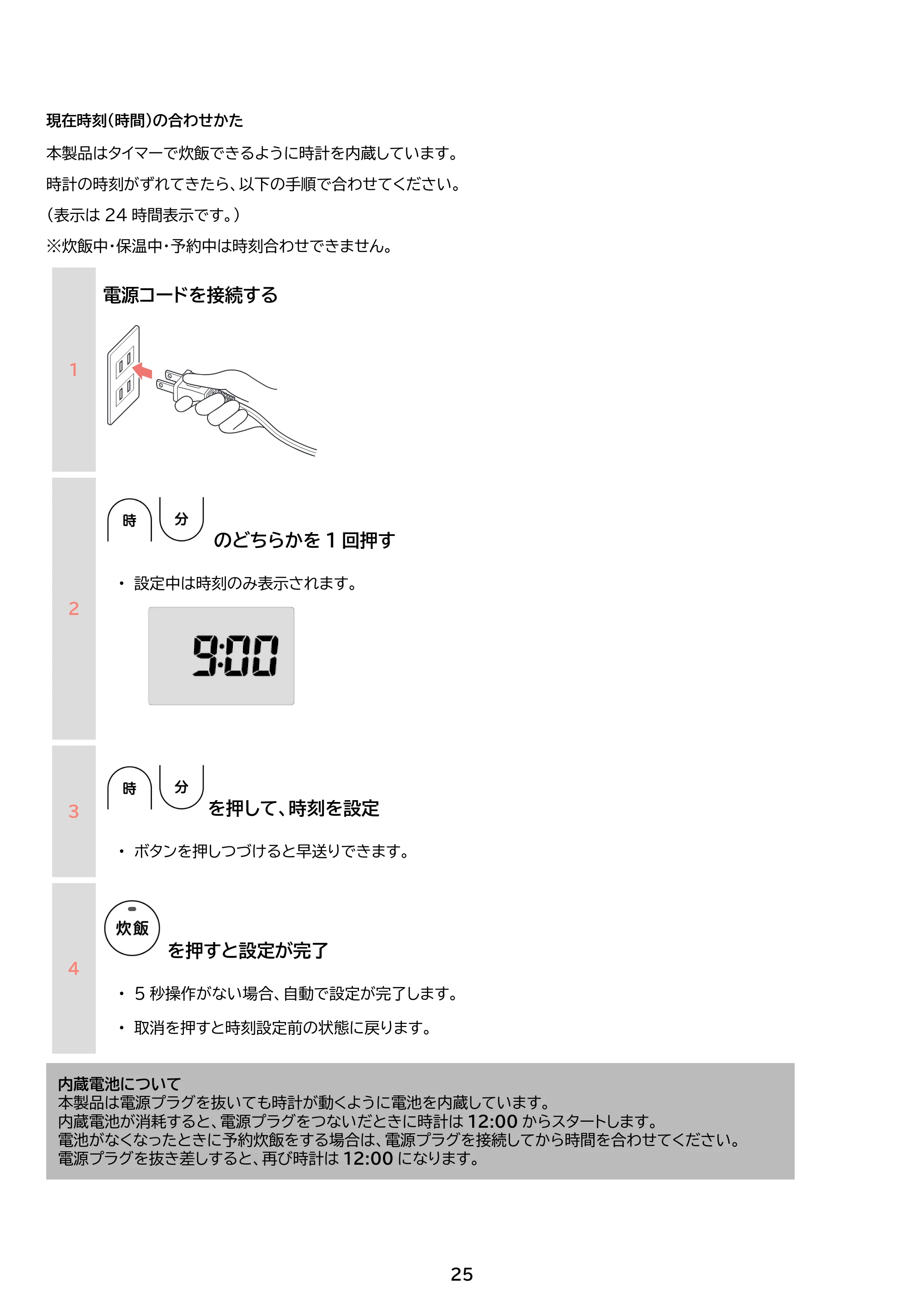 アイリスオーヤマ RC-IKB50 取扱説明書 — 原本ページ — 25ページ