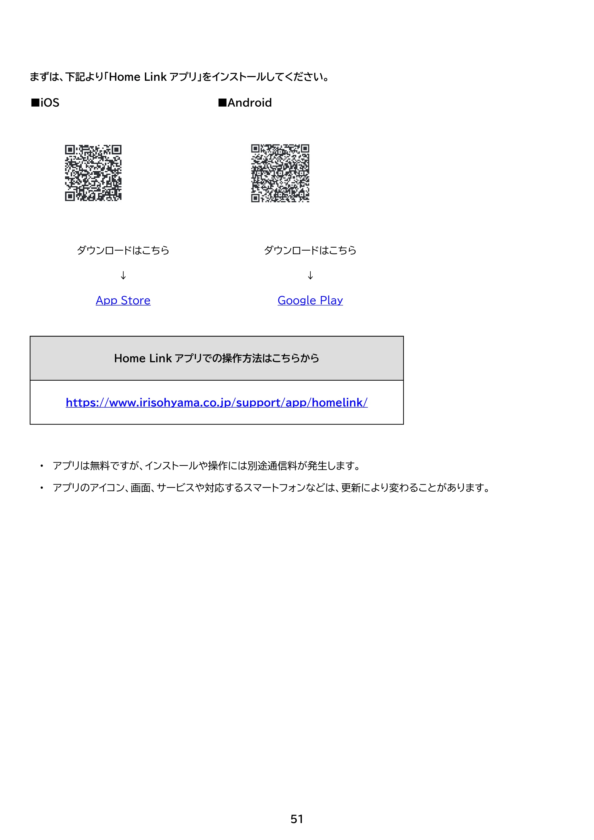 アイリスオーヤマ Wi-Fi / IHF-2207W 取扱説明書 — 原本ページ — 51ページ