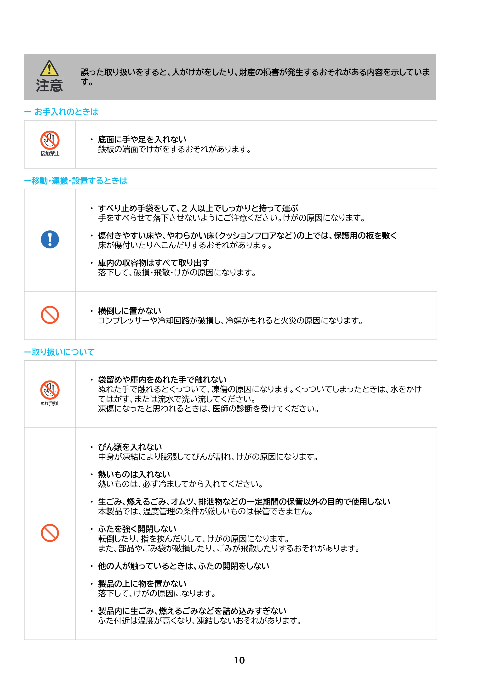 アイリスオーヤマ IFTB-45A 取扱説明書 — 原本ページ — 10ページ