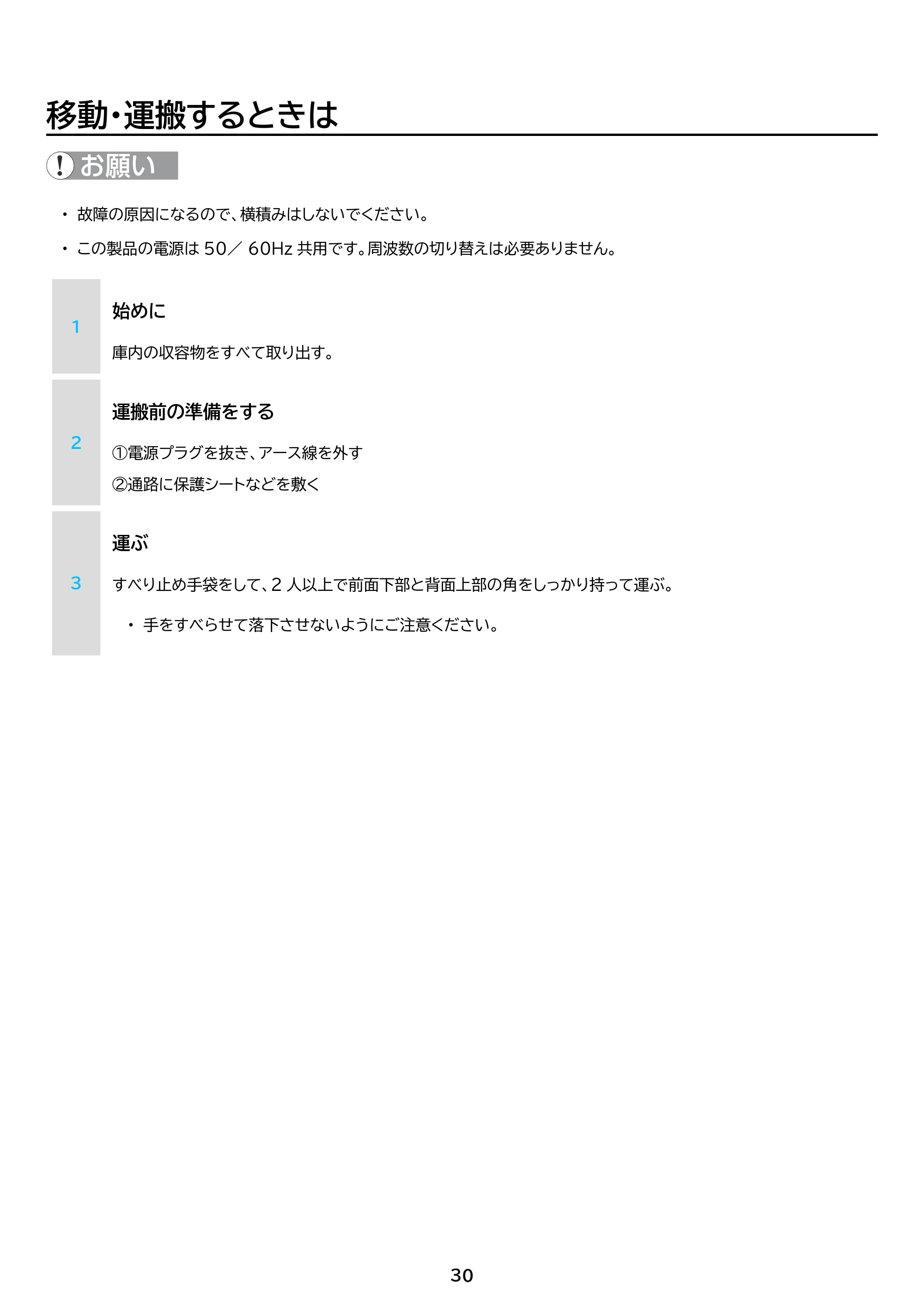 アイリスオーヤマ IFTB-45A 取扱説明書 — 原本ページ — 30ページ