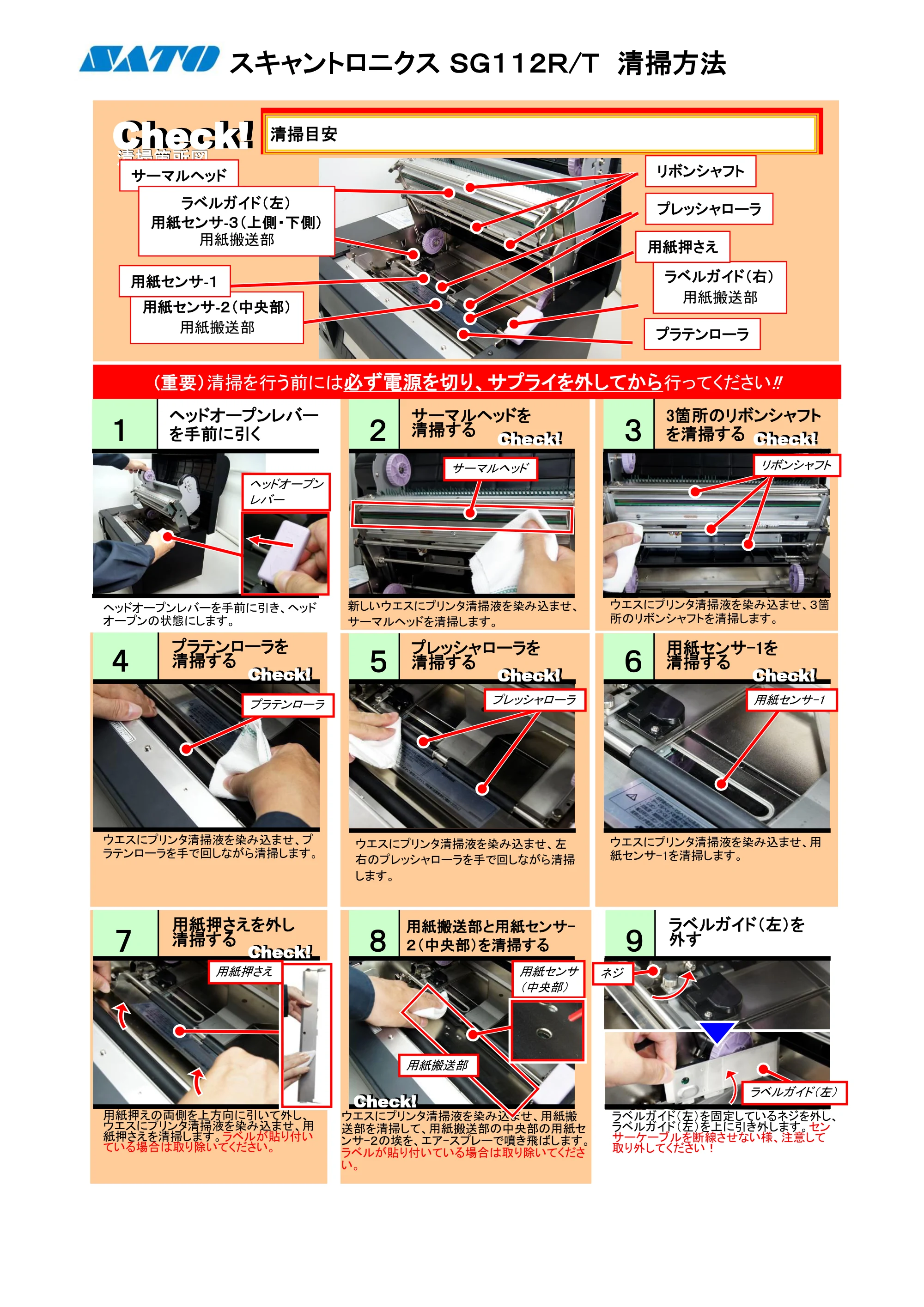 サトー SG112T / R PDFを見る — 原本ページ — 1ページ