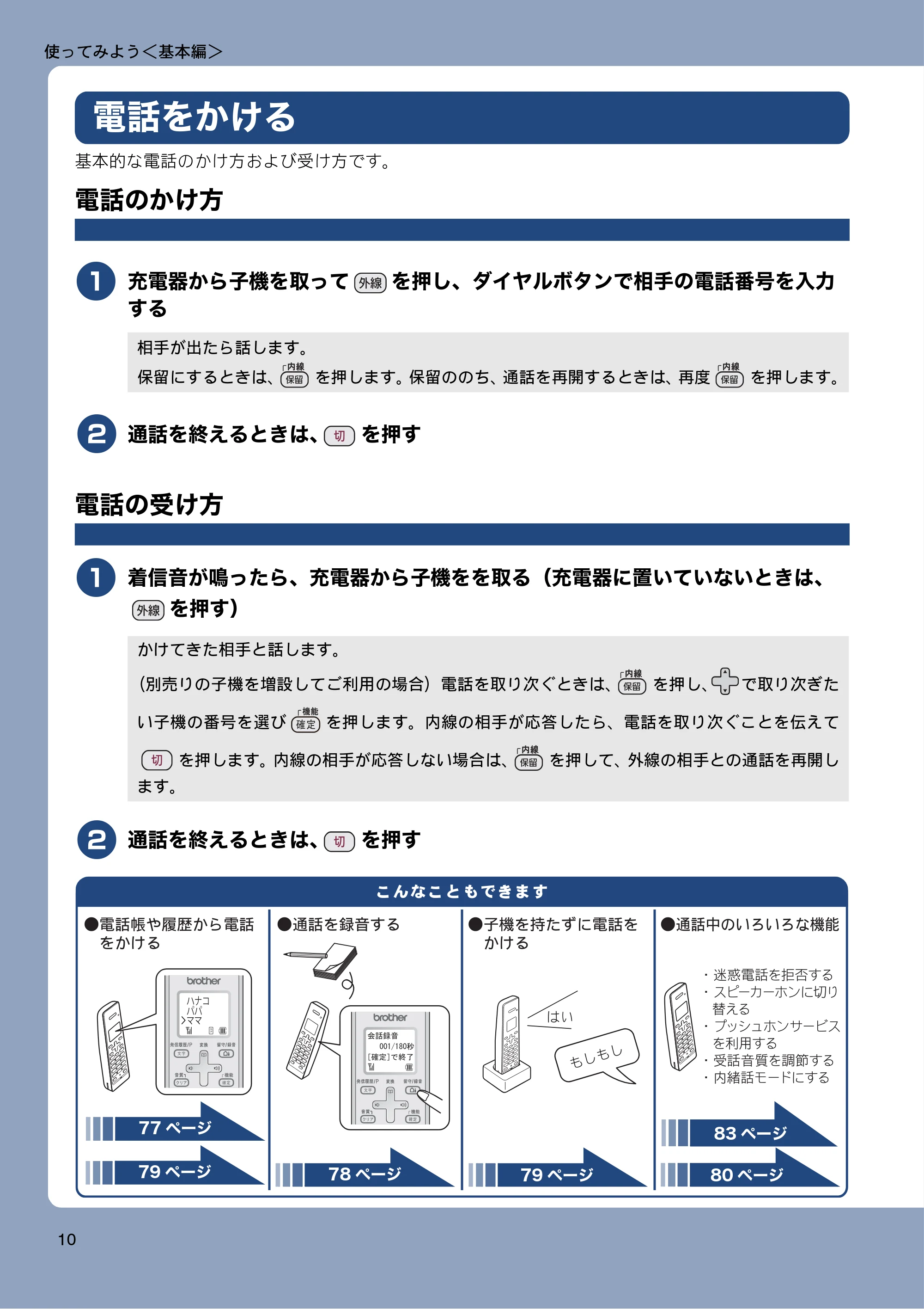 ブラザー MFC-J4810DN ユーザーズガイド ~基本編~ — 使ってみよう<基本編> — 原本ページ — 10ページ