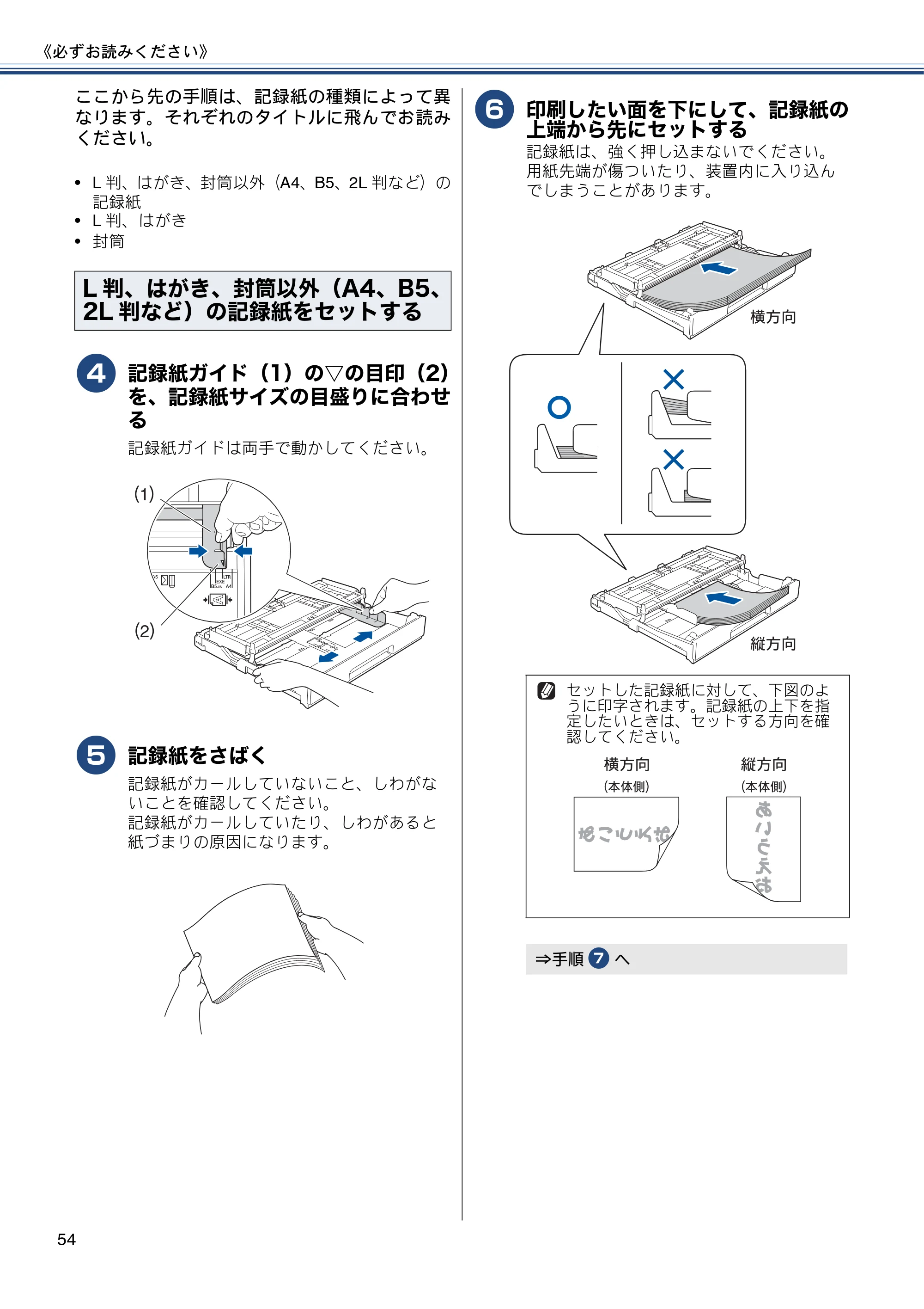 ブラザー MFC-J4810DN ユーザーズガイド ~基本編~ — 原本ページ — 54ページ