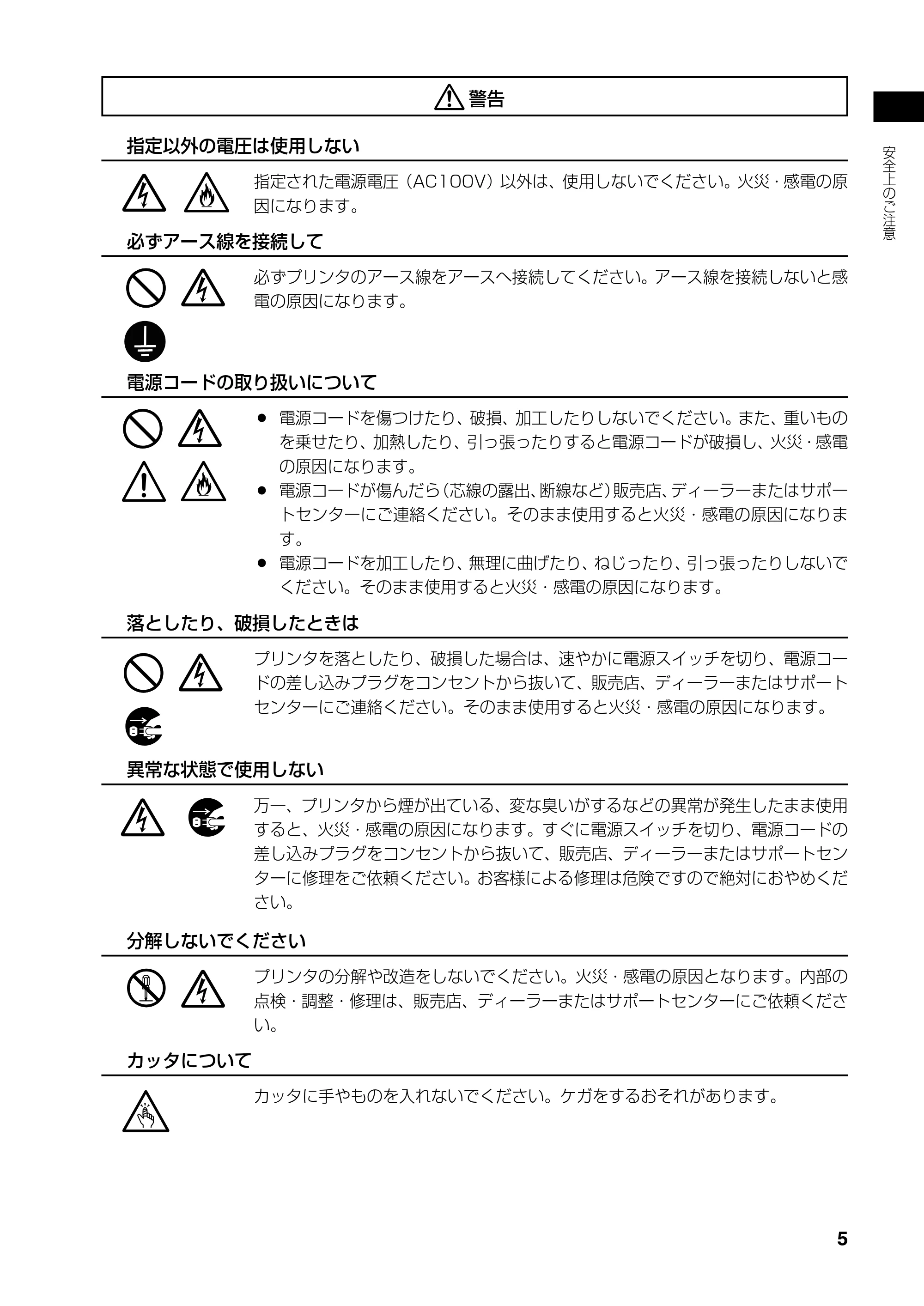サトー RT308R 取扱説明書(第4版) — 原本ページ — 6ページ