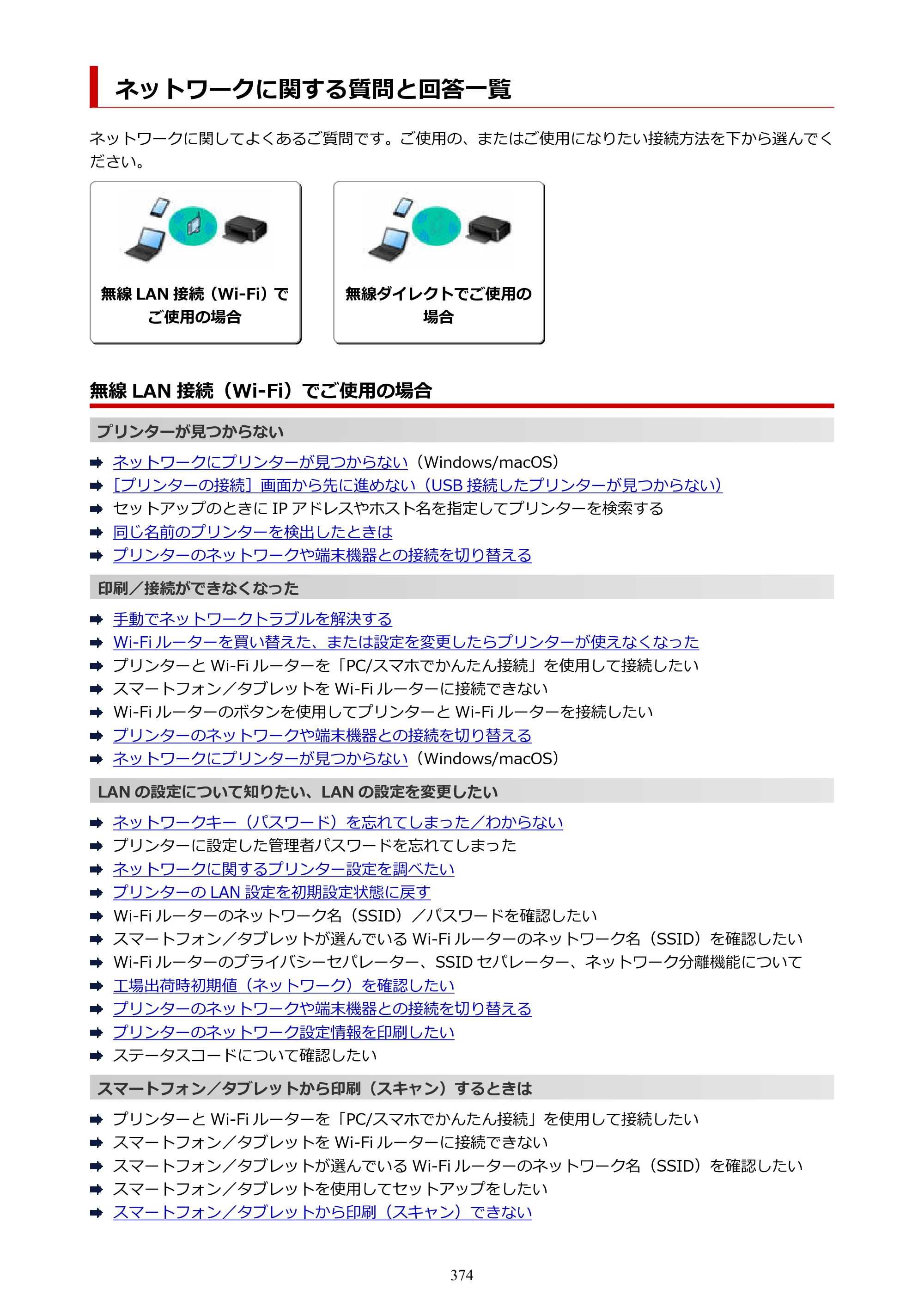 キヤノン PIXUS XK500 オンラインマニュアル PDF版（Windows版） — 原本ページ — 374ページ